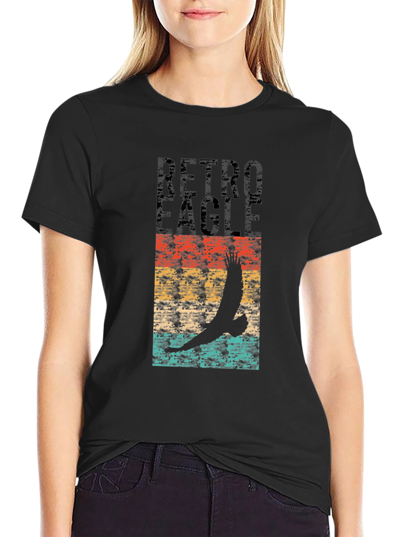 Retro Eagle Graphic T-Shirt