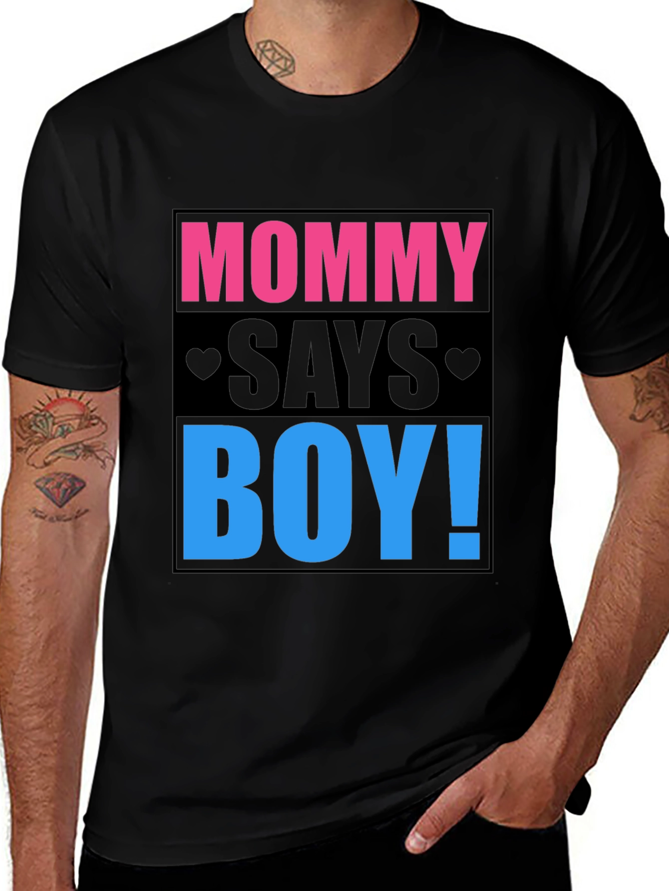 Mommy Says Boy Gender Reveal T-Shirt