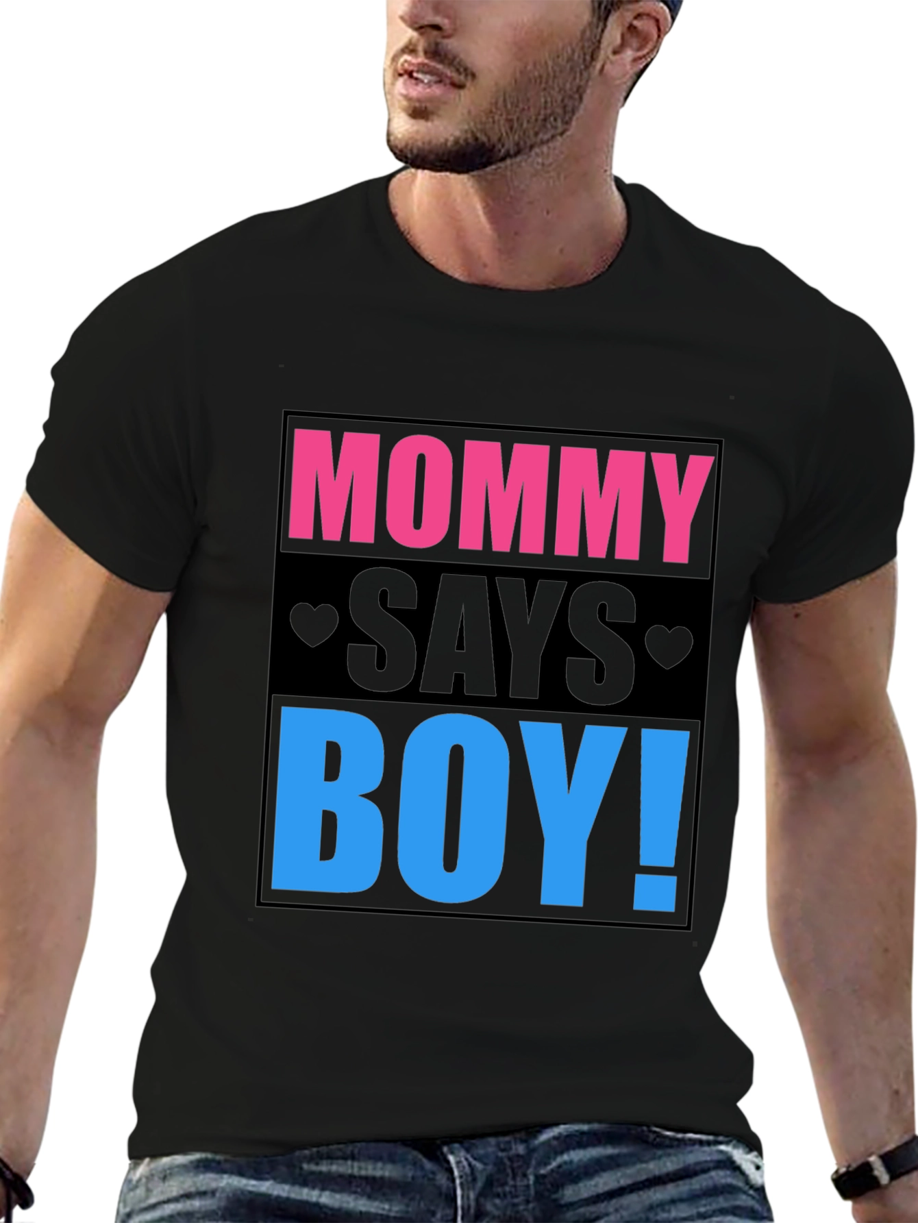 Mommy Says Boy Gender Reveal T-Shirt
