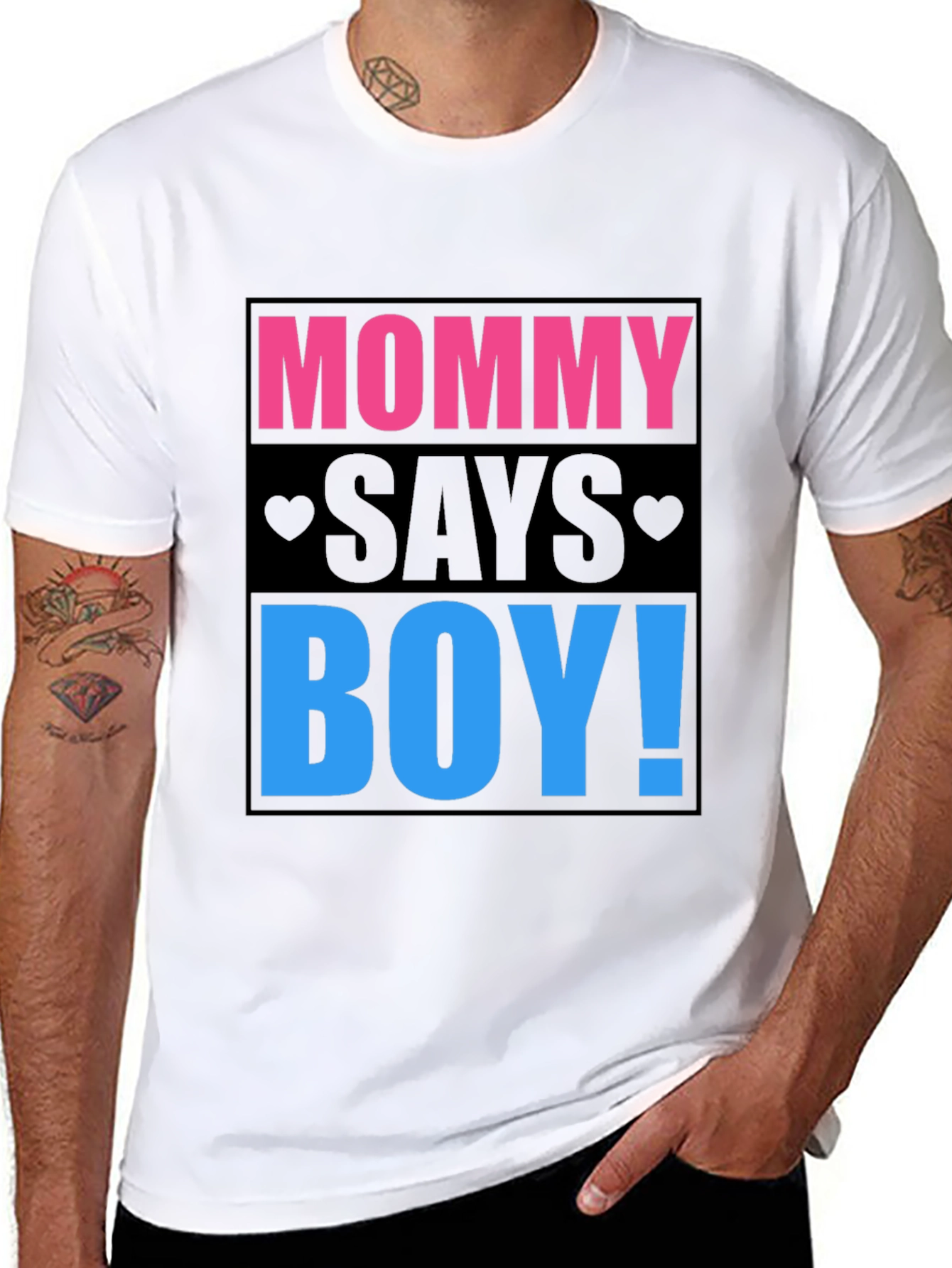 Mommy Says Boy Gender Reveal T-Shirt