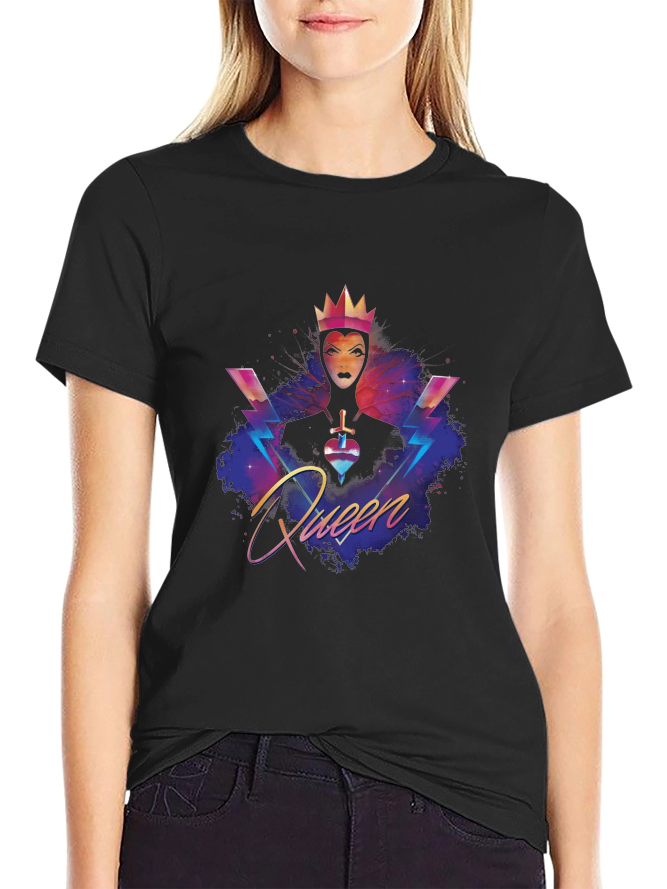 Evil Queen Graphic Tee - Snow White Villain Shirt