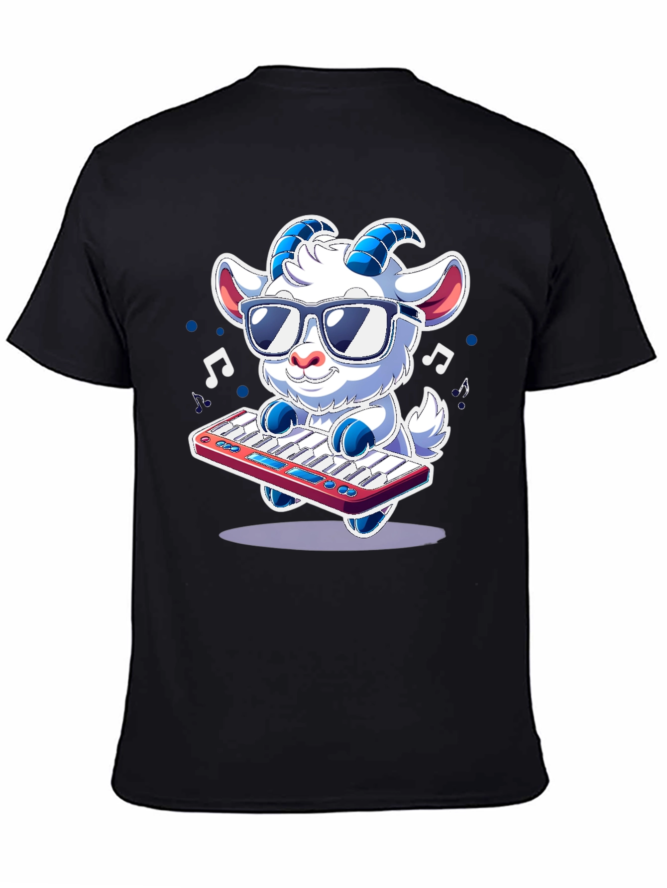 Cool Goat Keyboardist T-Shirt - Music Lover Tee