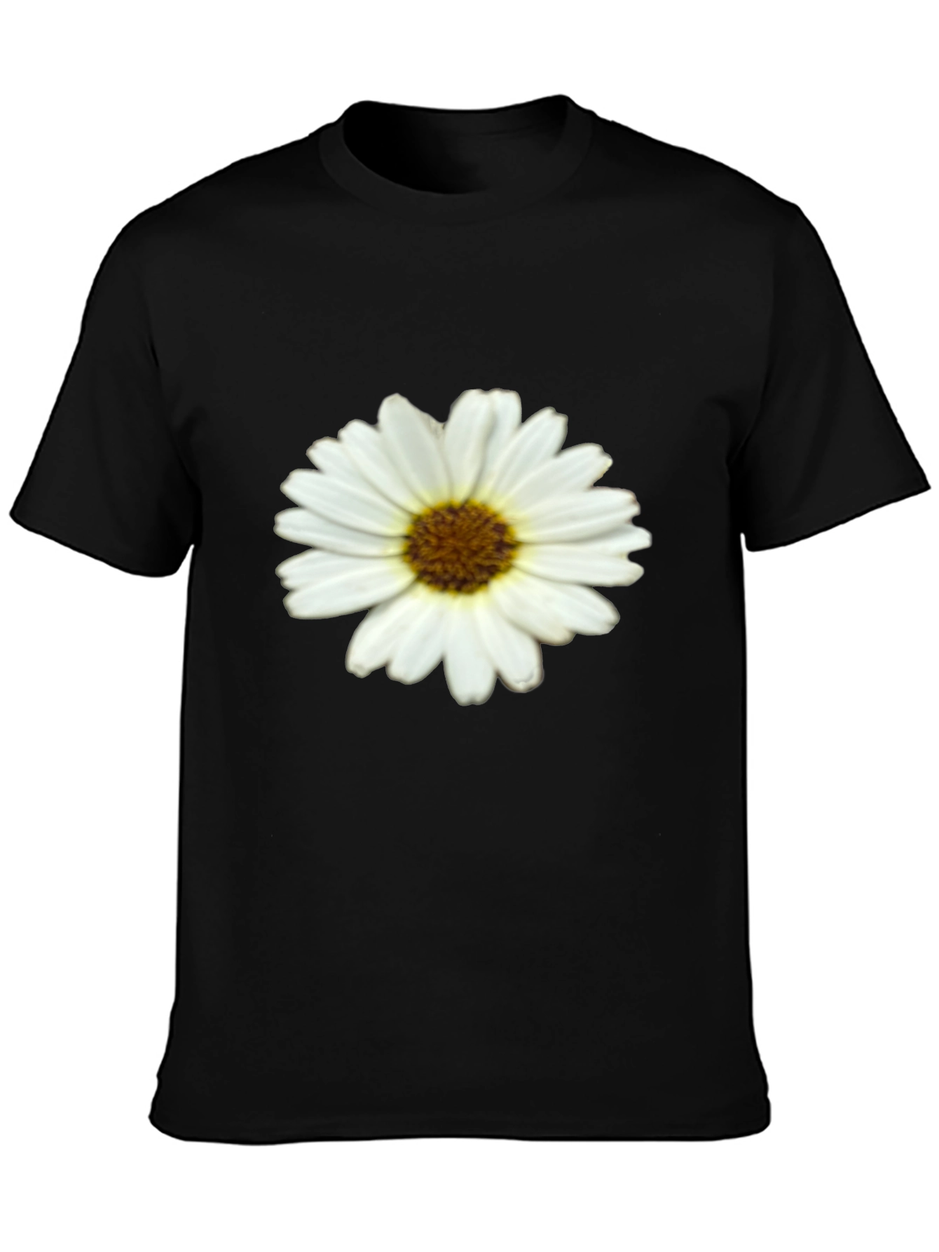 Daisy Graphic Print Black T-Shirt