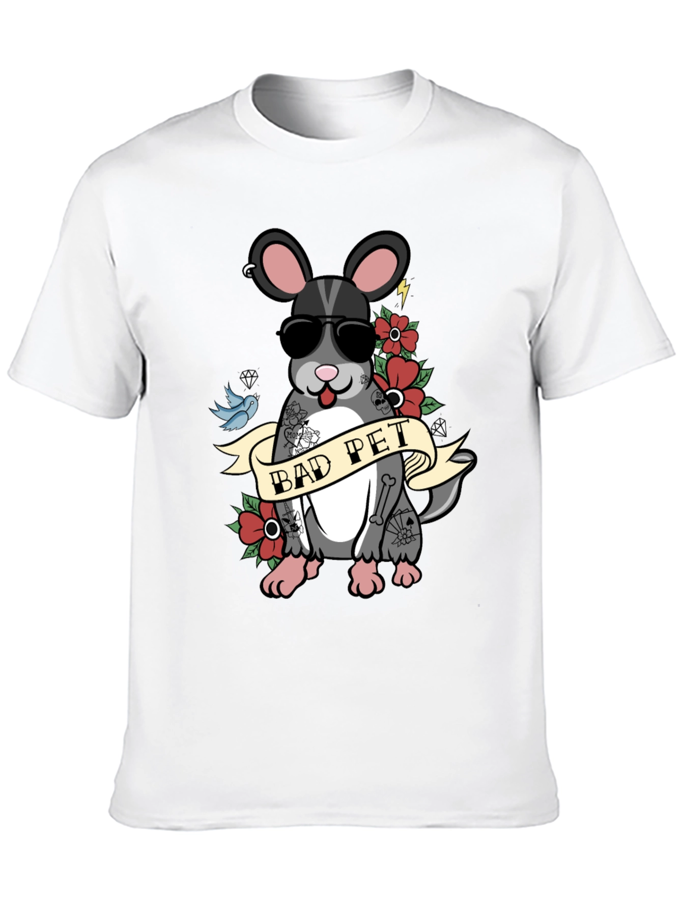 Bad Pet Chinchilla Graphic T-Shirt