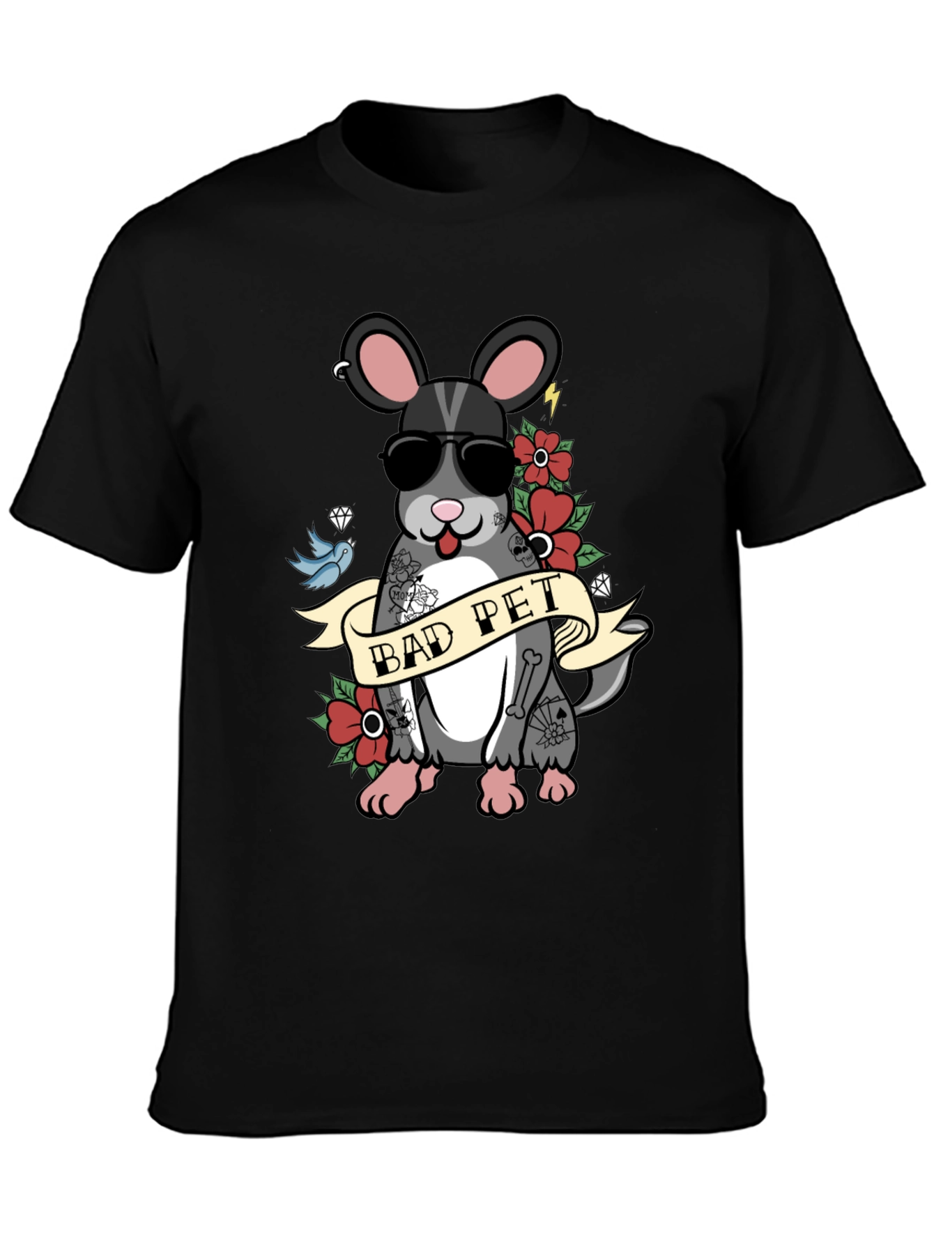 Bad Pet Chinchilla Graphic T-Shirt