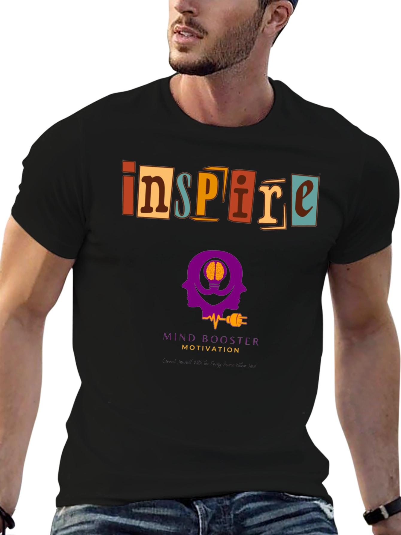 Inspire Motivation Graphic Tee - Mind Booster T-Shirt