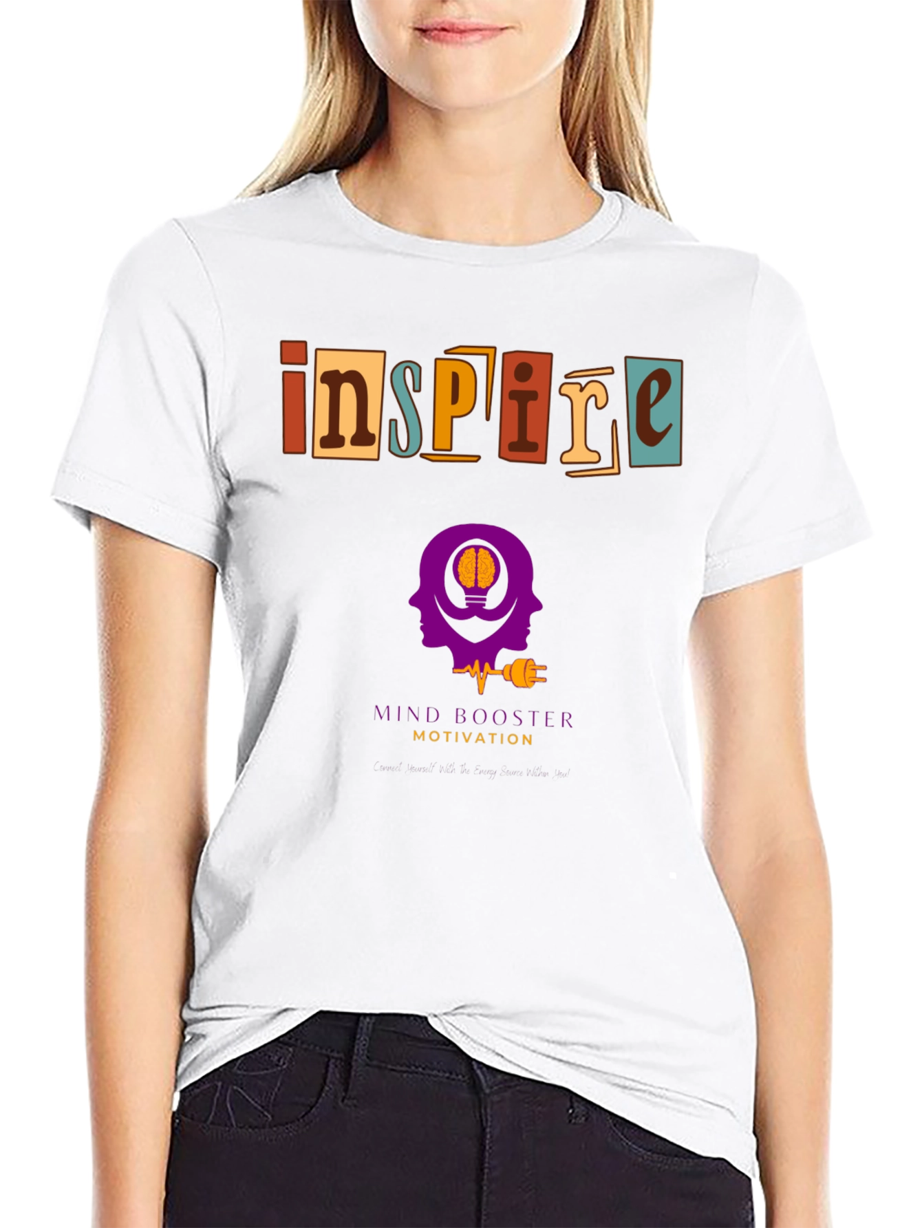 Inspire Motivation Graphic Tee - Mind Booster T-Shirt