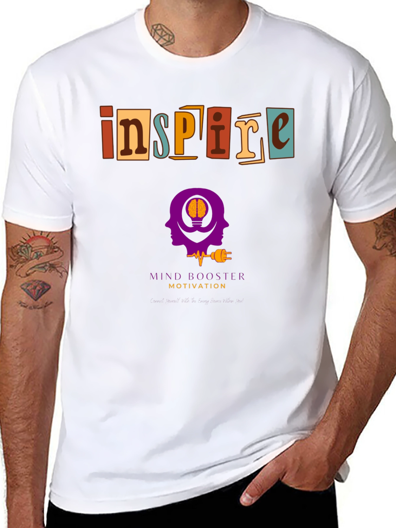 Inspire Motivation Graphic Tee - Mind Booster T-Shirt