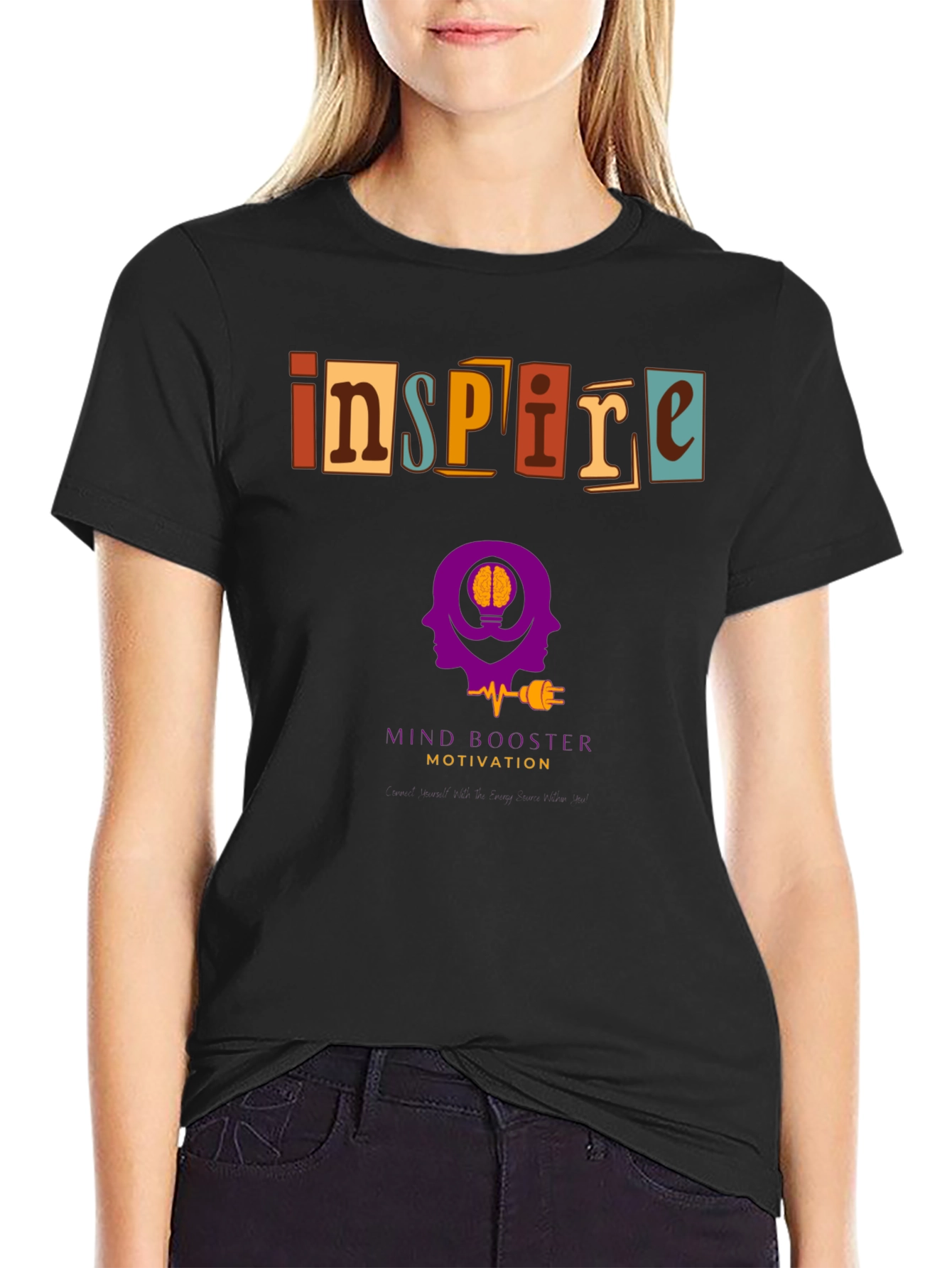 Inspire Motivation Graphic Tee - Mind Booster T-Shirt