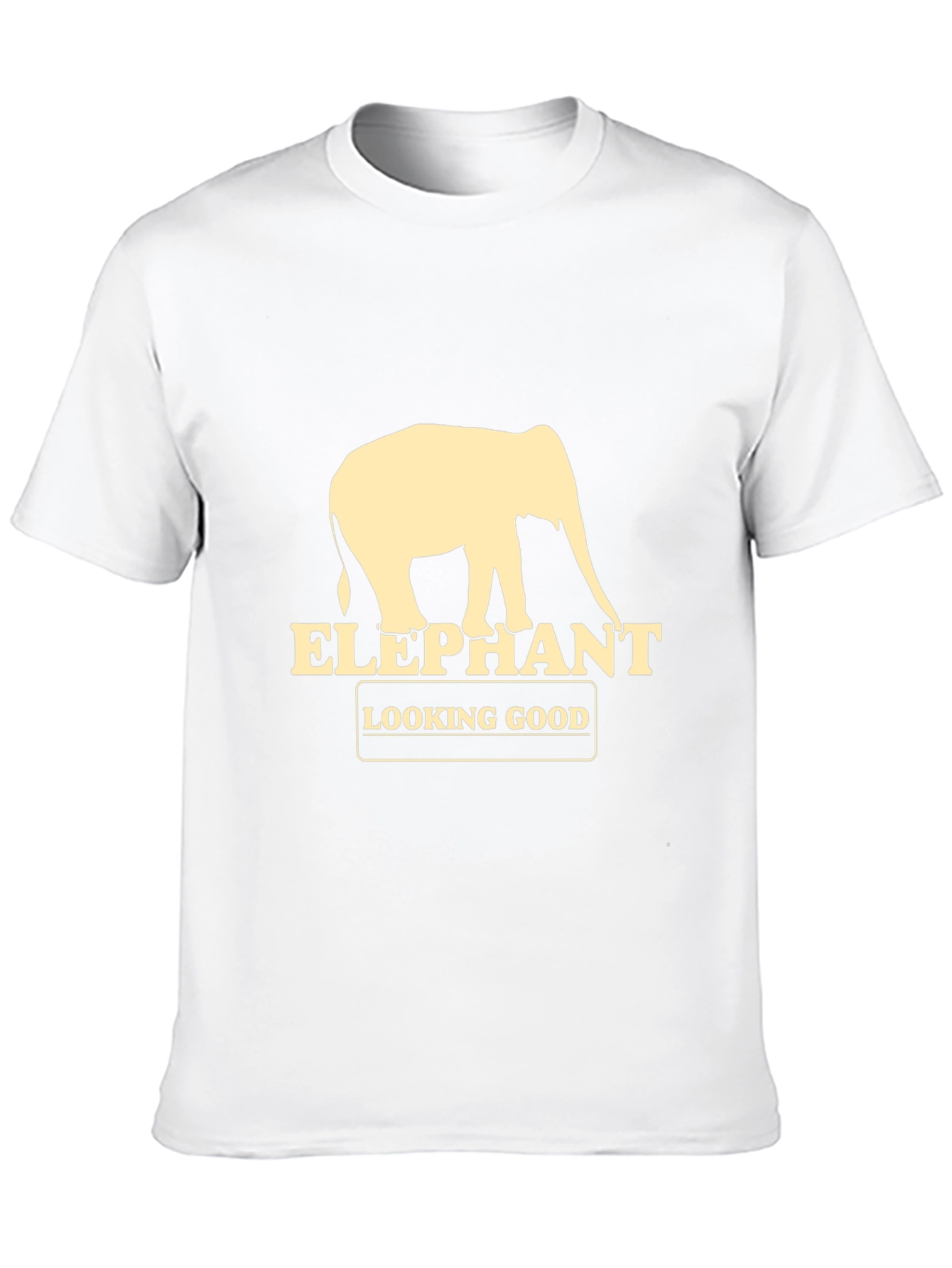 Elephant Looking Good Graphic Tee - Black