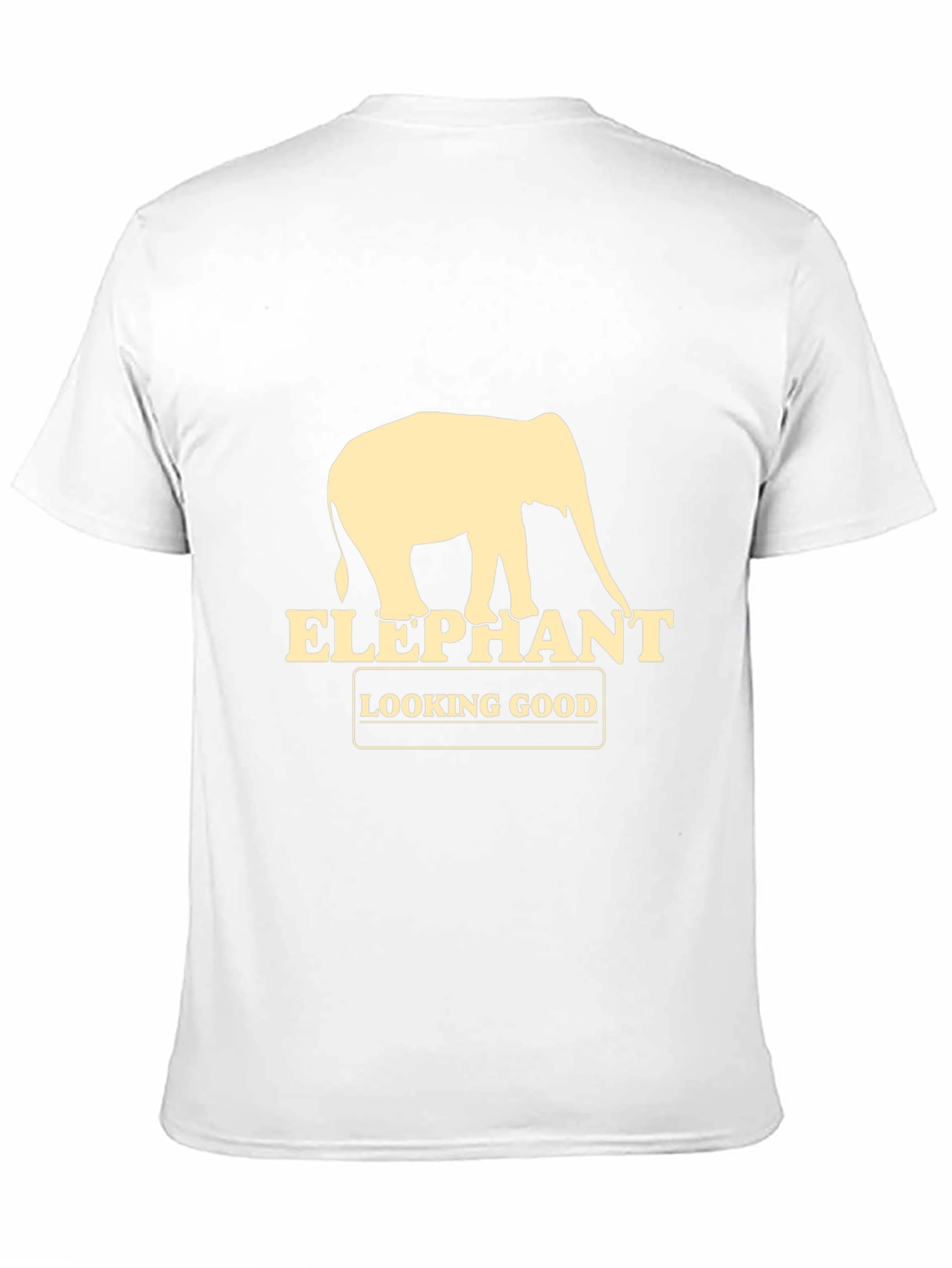 Elephant Looking Good Graphic Tee - Black