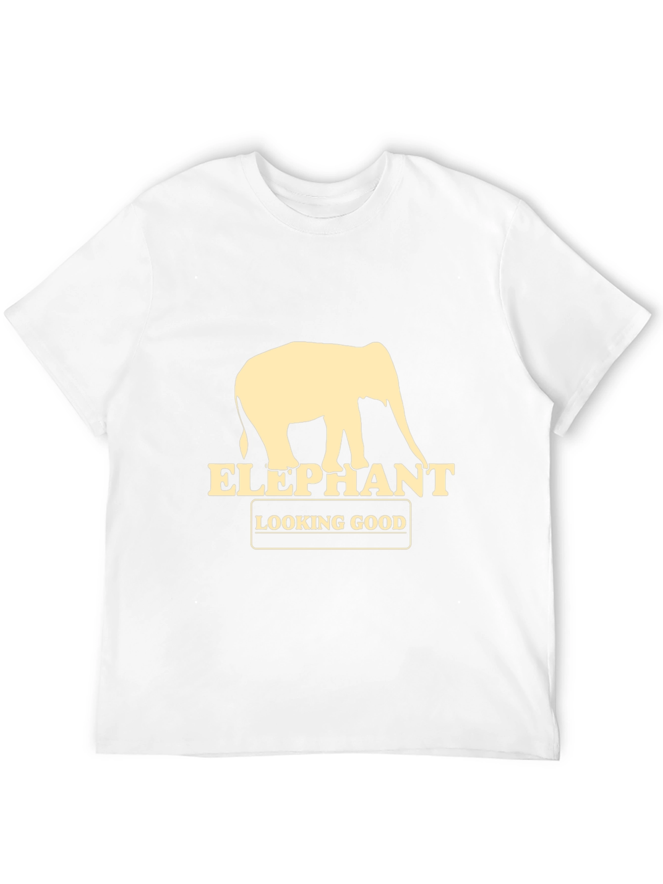 Elephant Looking Good Graphic Tee - Black
