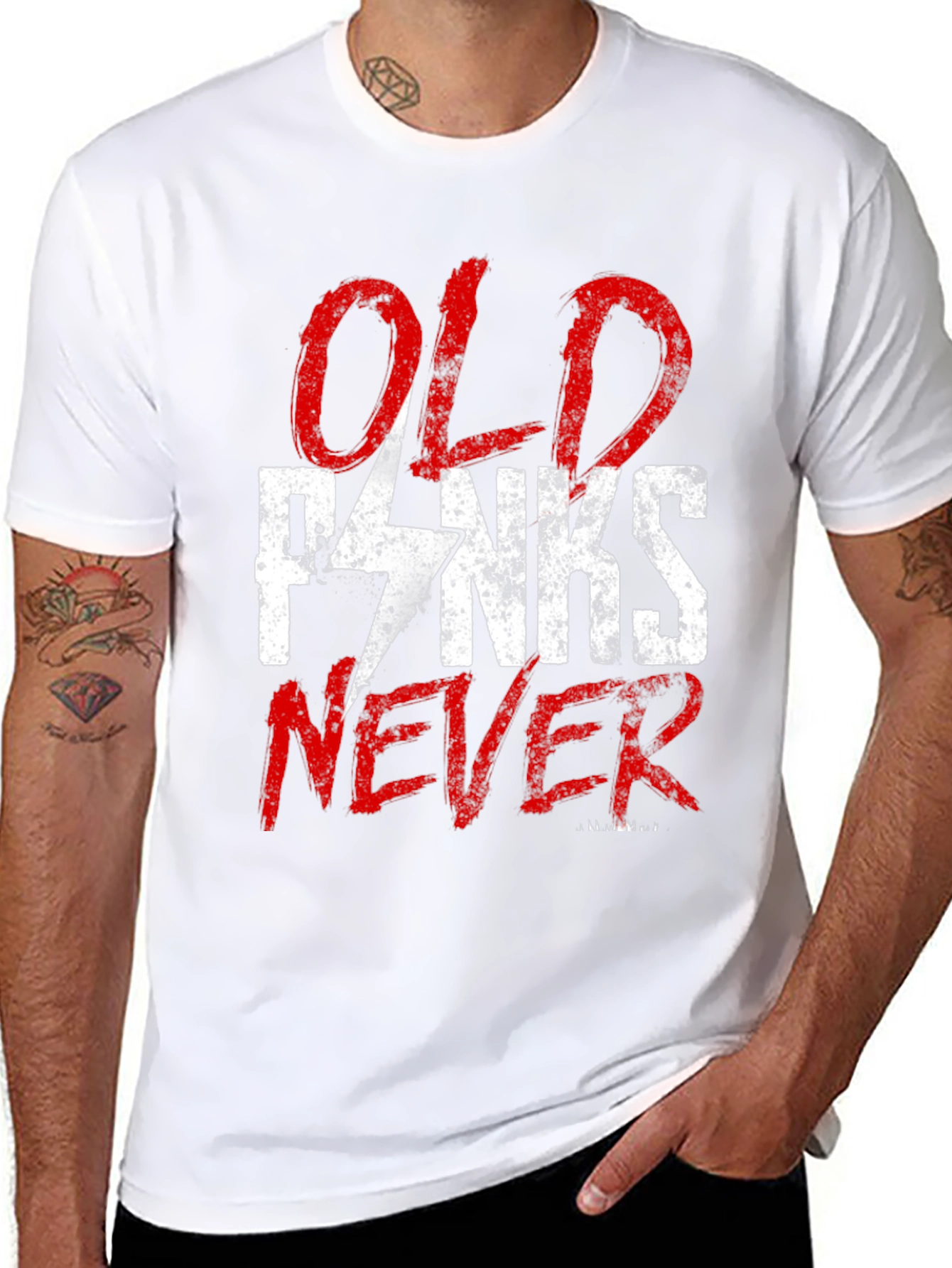 Old Punks Never Die Graphic T-Shirt