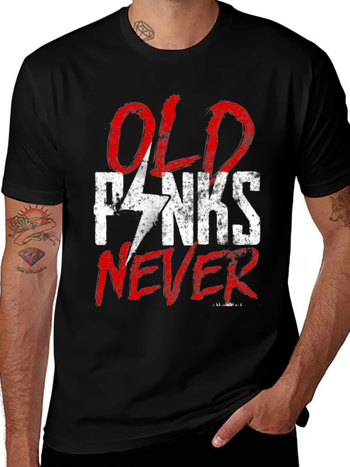 Old Punks Never Die Graphic T-Shirt