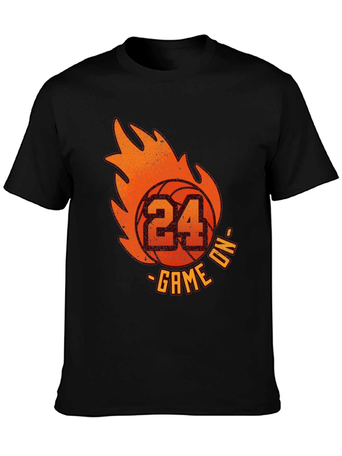 Basketball 24 Game On Graphic T-Shirt