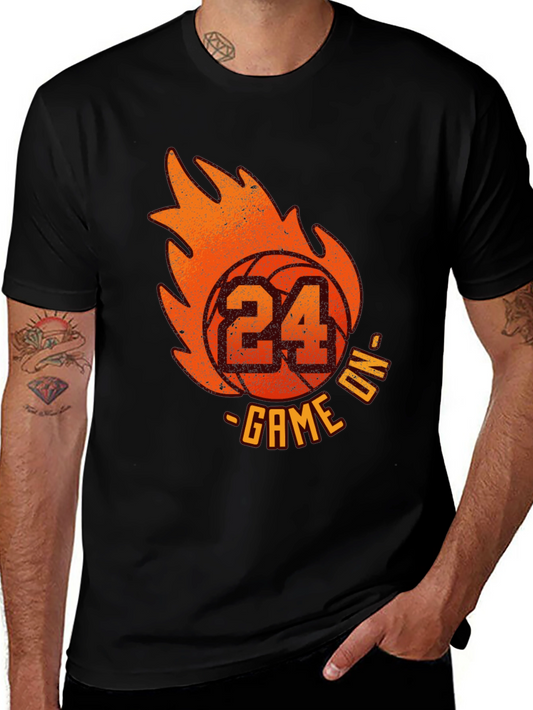 Basketball 24 Game On Graphic T-Shirt