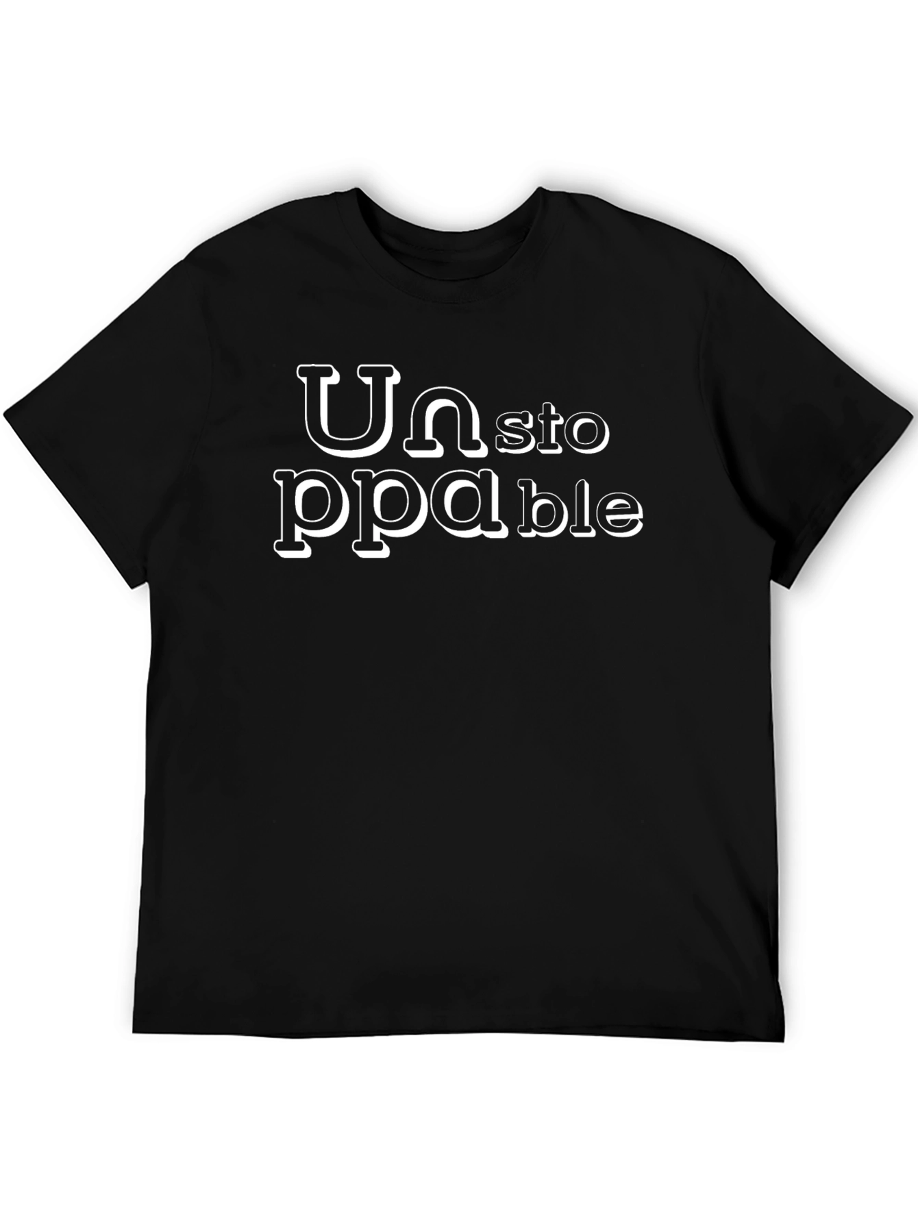 Unstoppable Graphic T-Shirt - Stylish Black Tee
