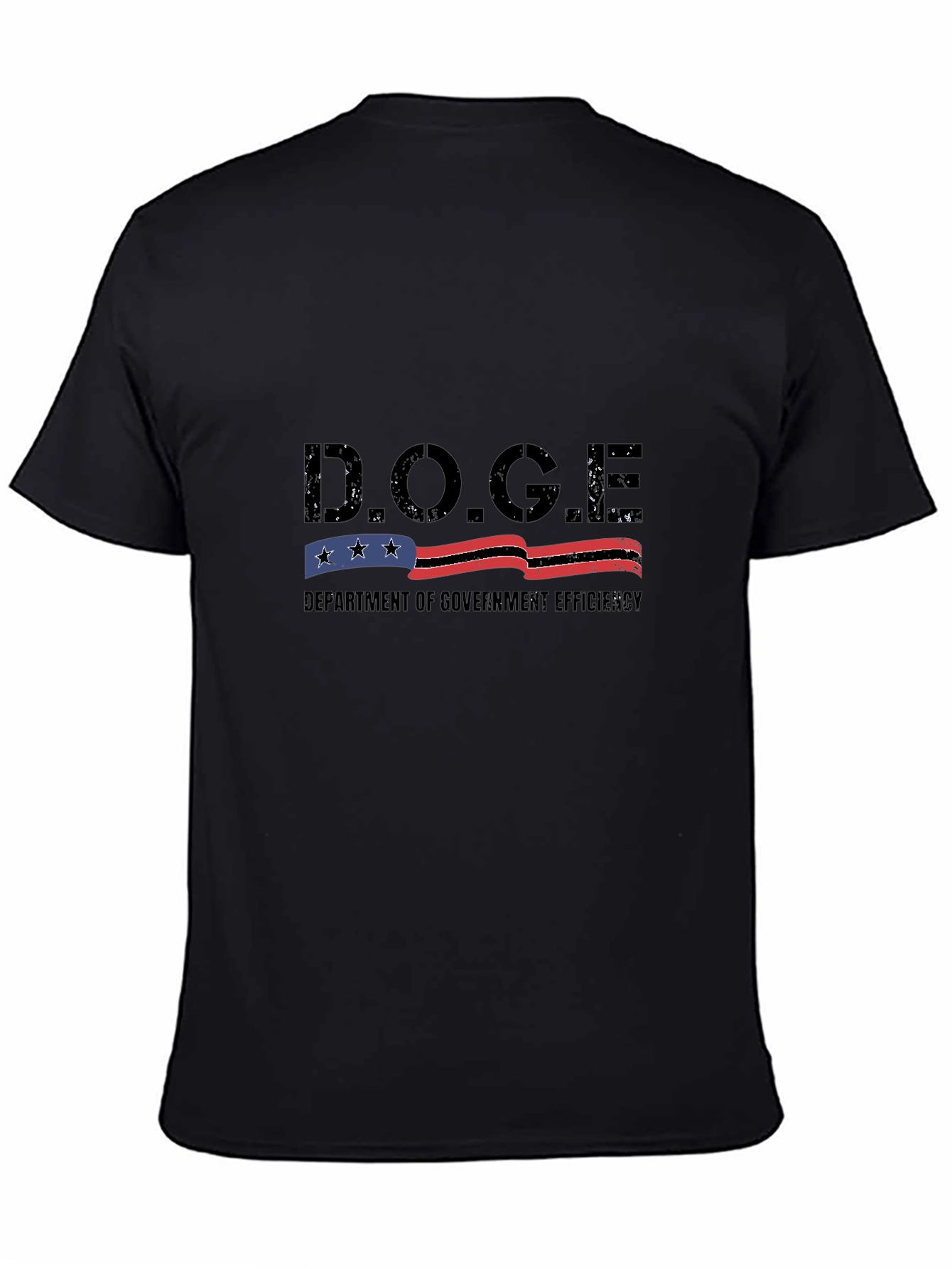 D.O.G.E. Department of Government Efficiency Black T-Shirt