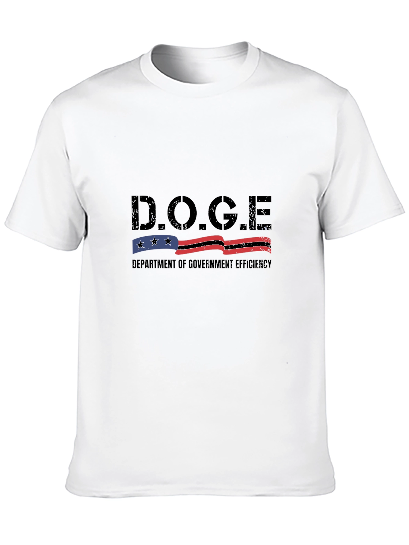 D.O.G.E. Department of Government Efficiency Black T-Shirt