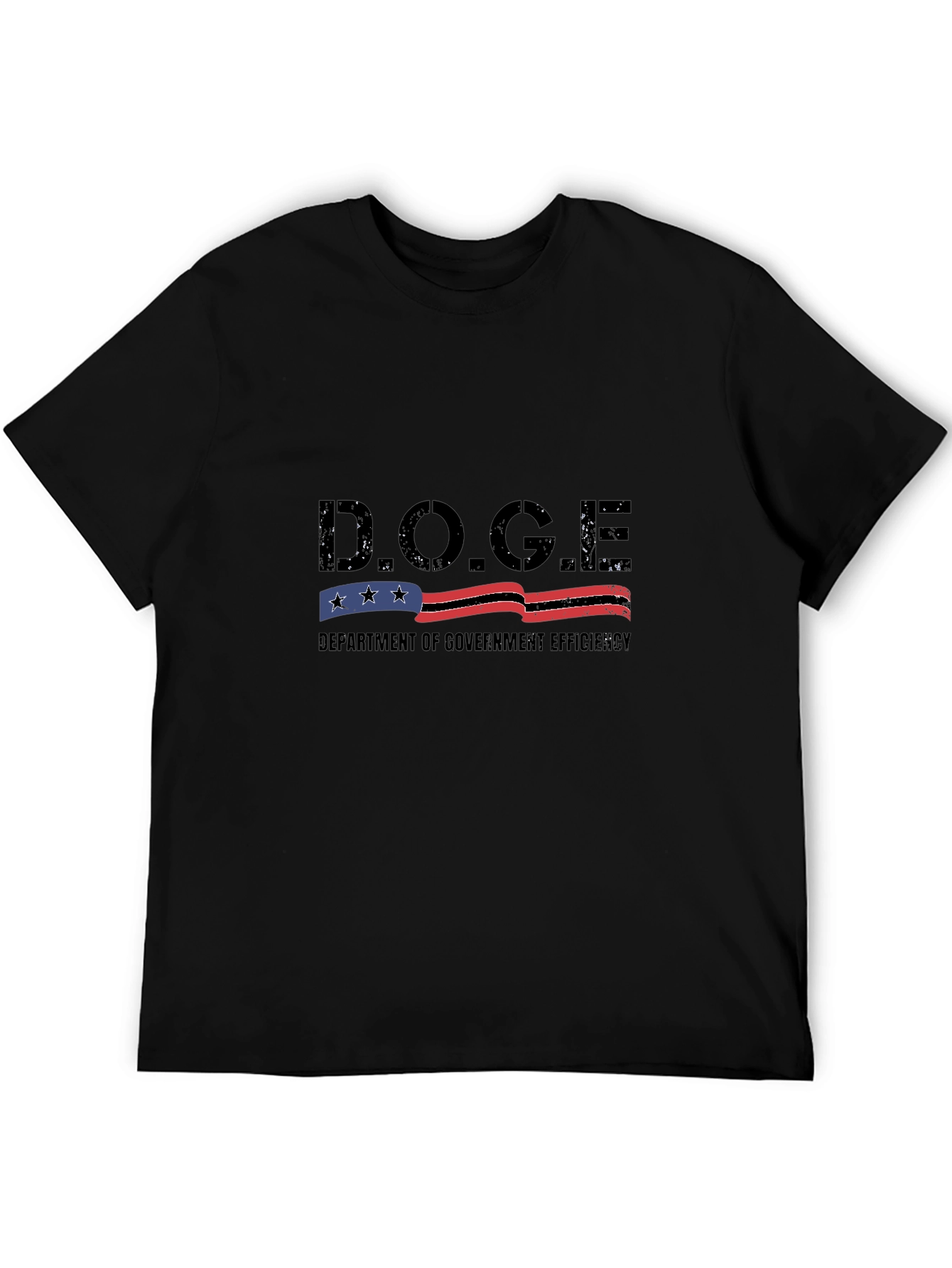 D.O.G.E. Department of Government Efficiency Black T-Shirt