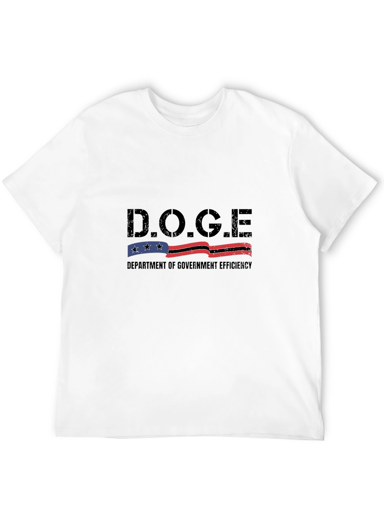D.O.G.E. Department of Government Efficiency Black T-Shirt