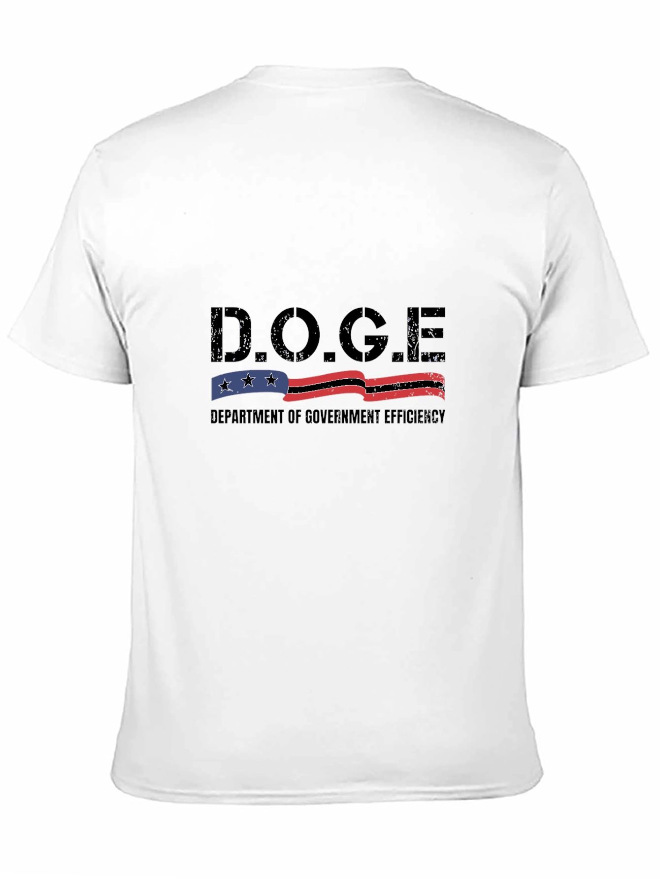 D.O.G.E. Department of Government Efficiency Black T-Shirt