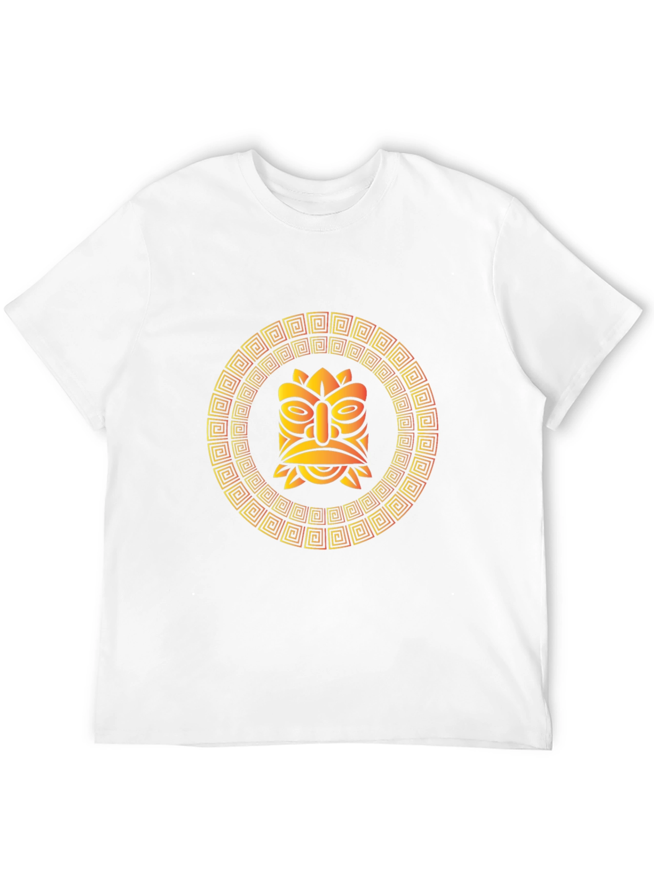 Tribal Tiki Mask Graphic T-Shirt