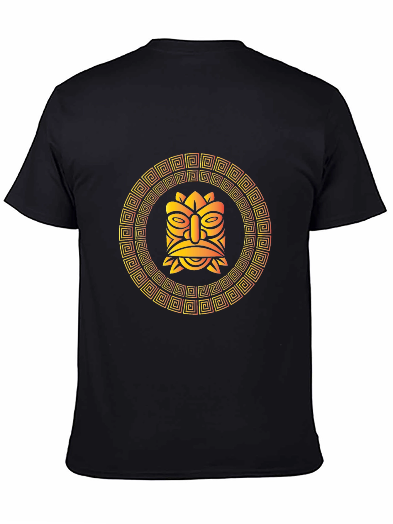 Tribal Tiki Mask Graphic T-Shirt