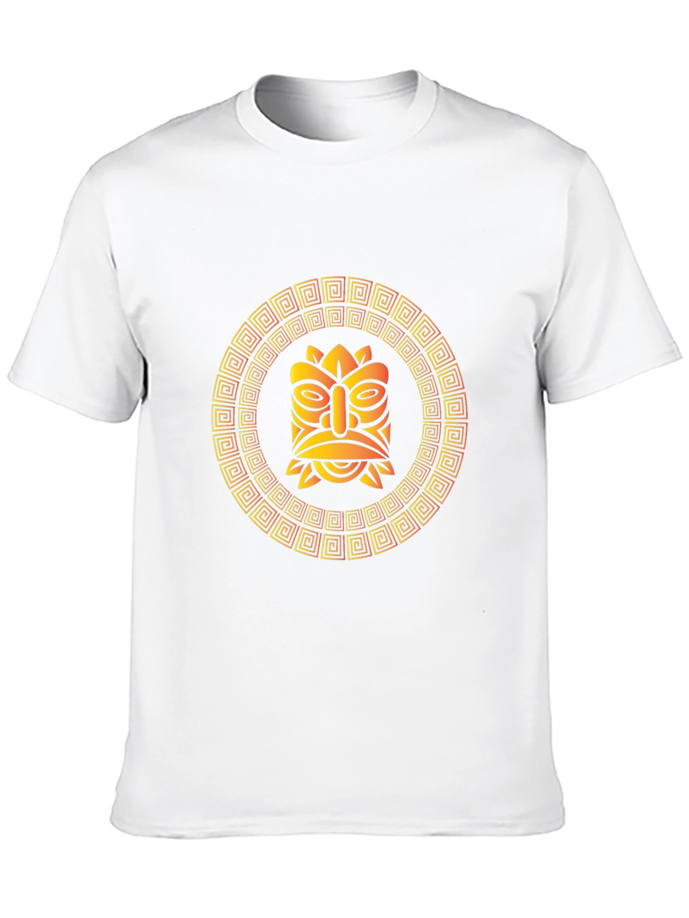 Tribal Tiki Mask Graphic T-Shirt