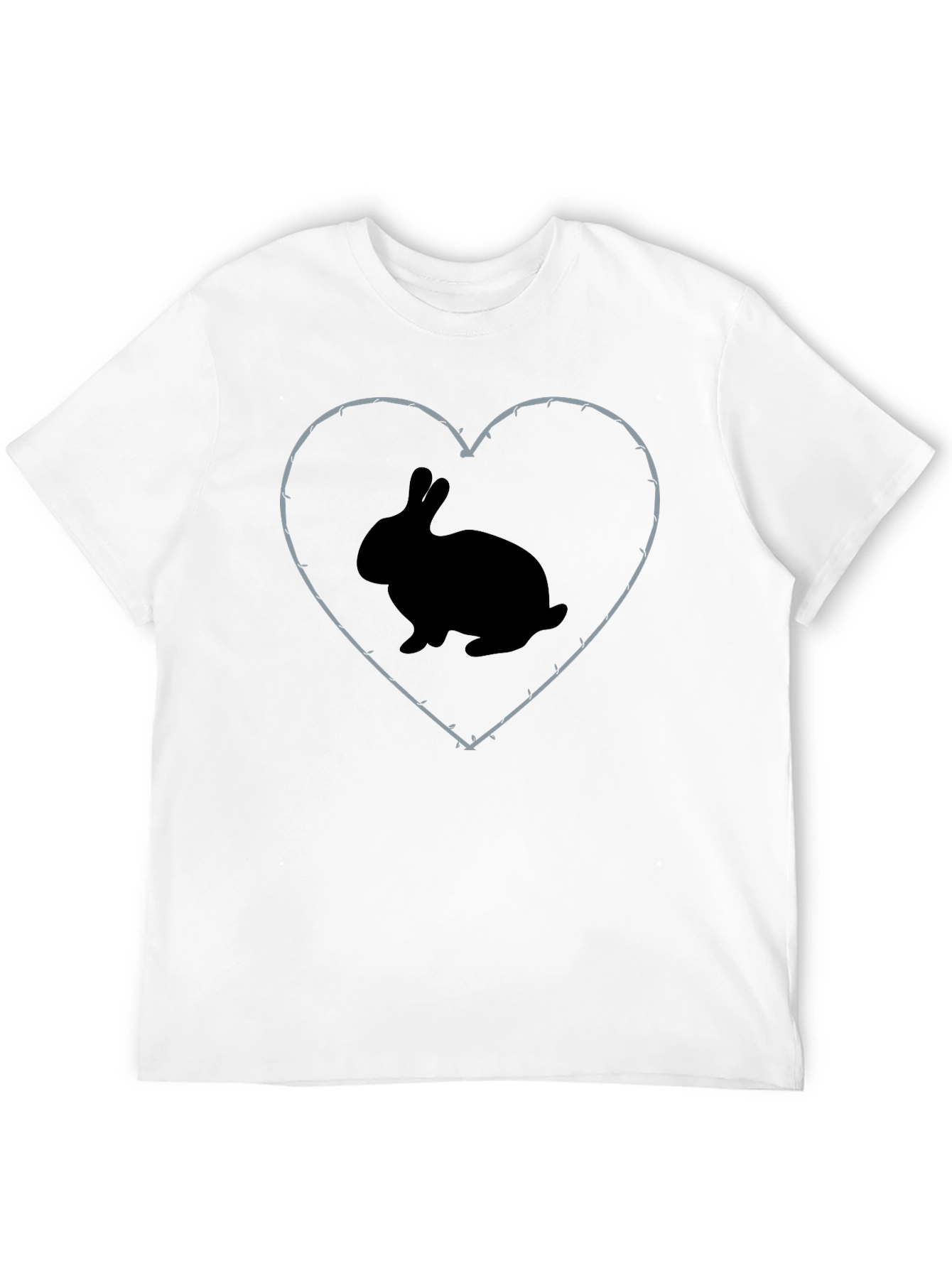 Rabbit Heart Barbed Wire T-Shirt