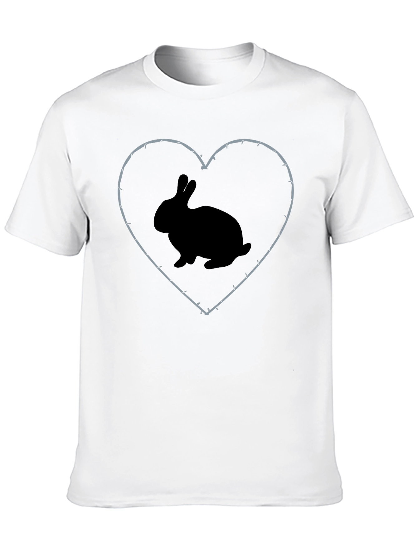 Rabbit Heart Barbed Wire T-Shirt