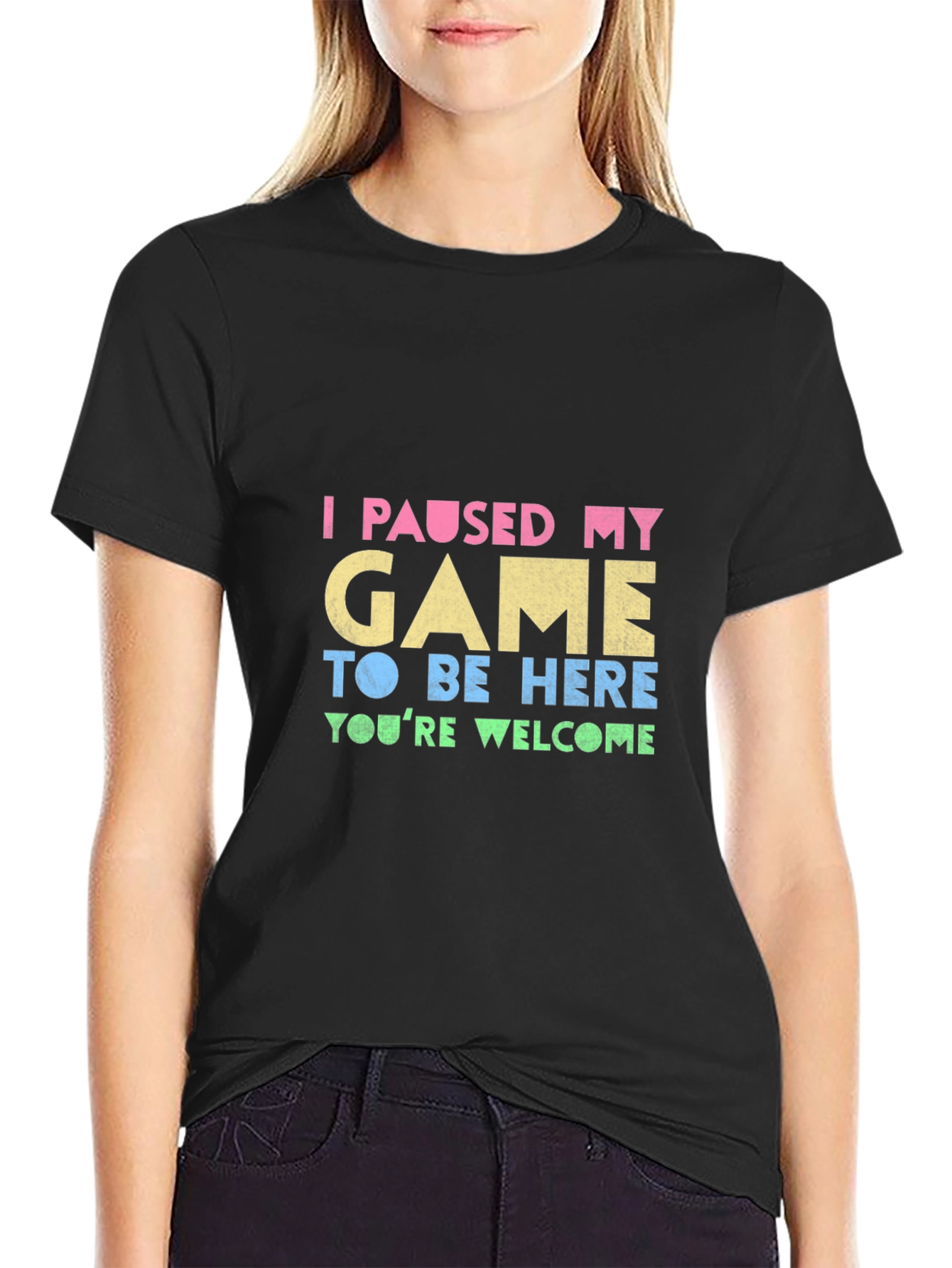 Funny Gamer T-Shirt: I Paused My Game