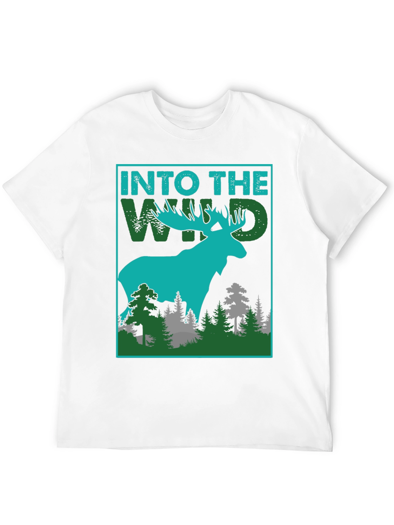 Into The Wild Graphic Tee - Moose Design