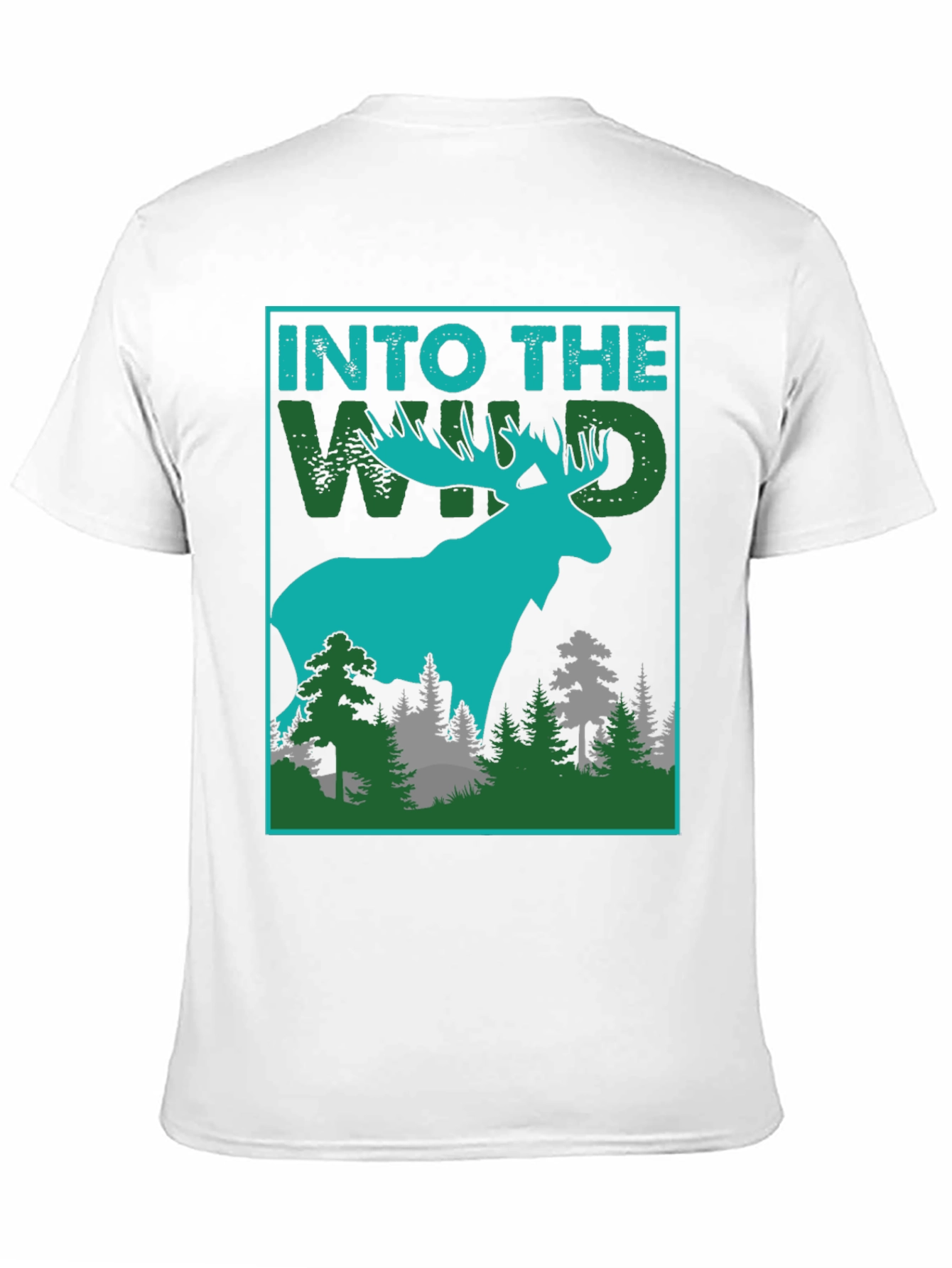 Into The Wild Graphic Tee - Moose Design