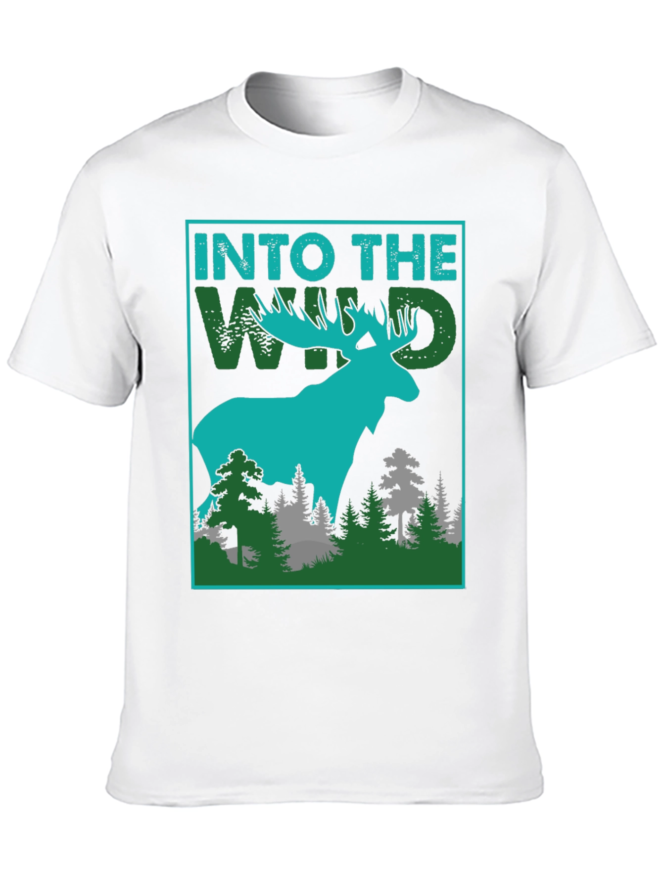 Into The Wild Graphic Tee - Moose Design