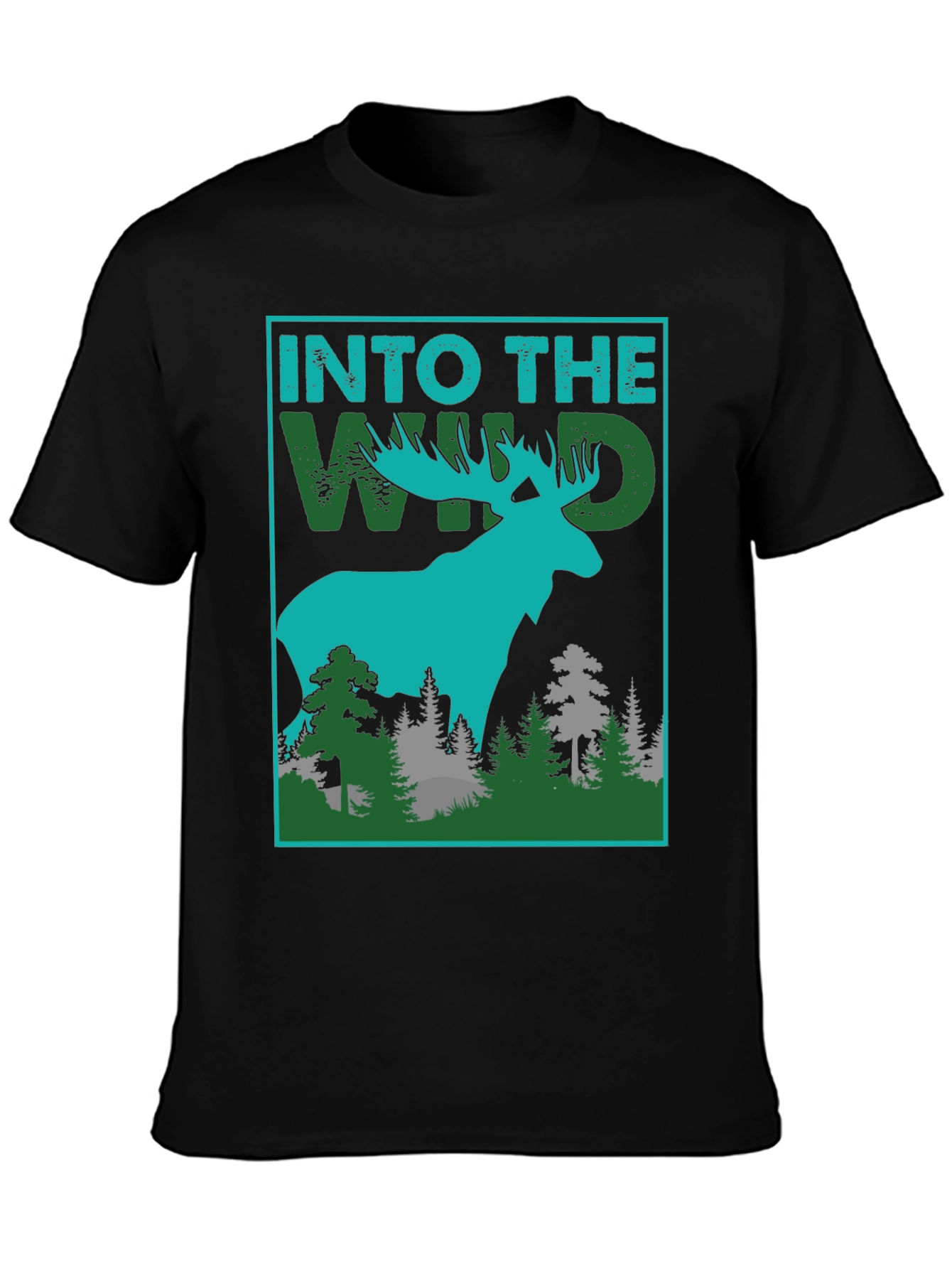 Into The Wild Graphic Tee - Moose Design