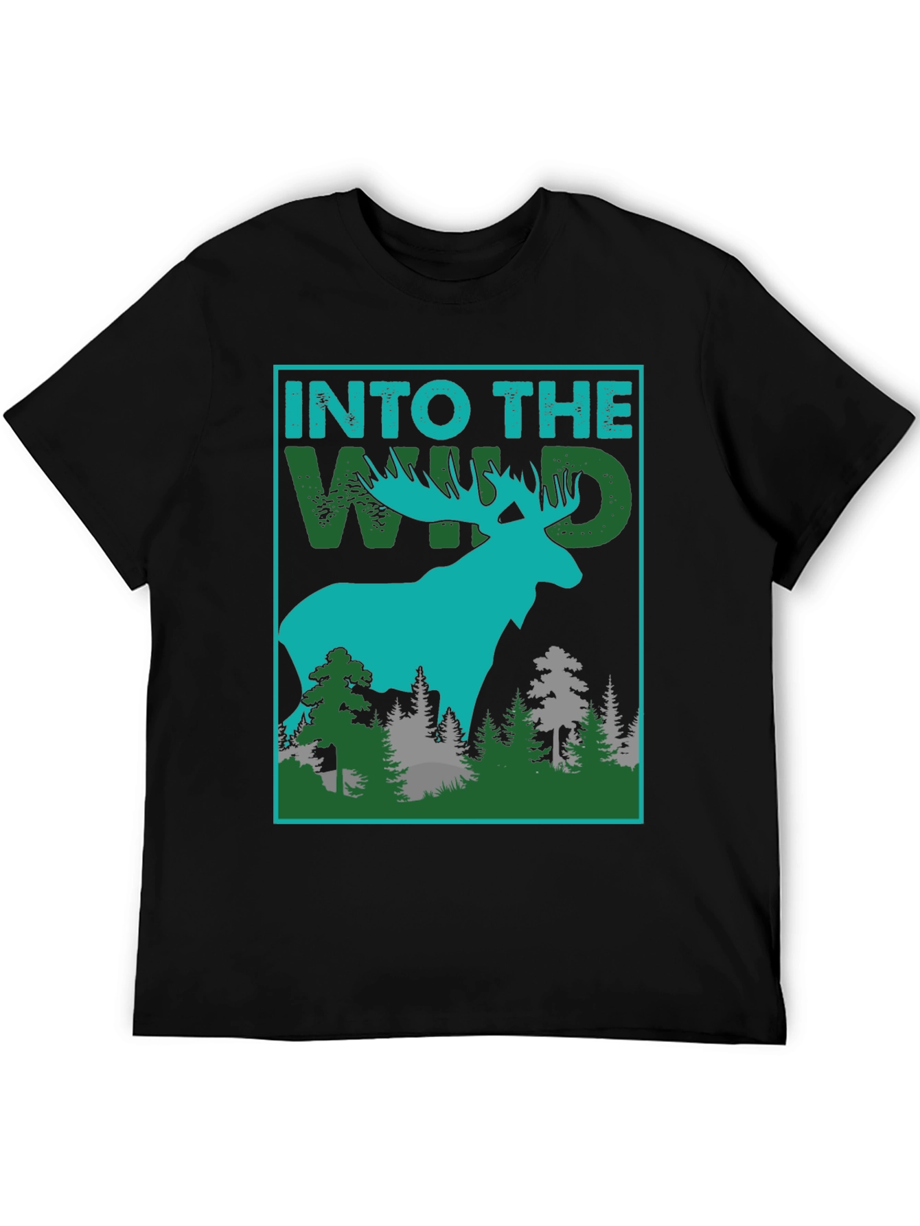 Into The Wild Graphic Tee - Moose Design