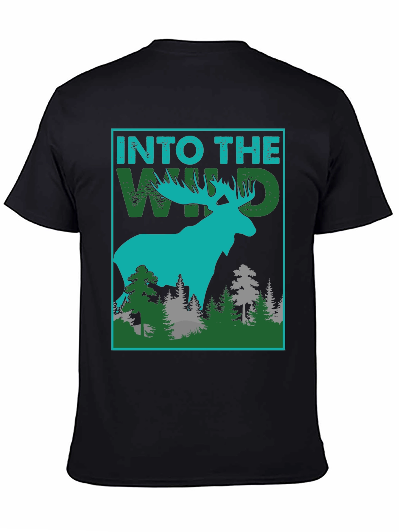 Into The Wild Graphic Tee - Moose Design