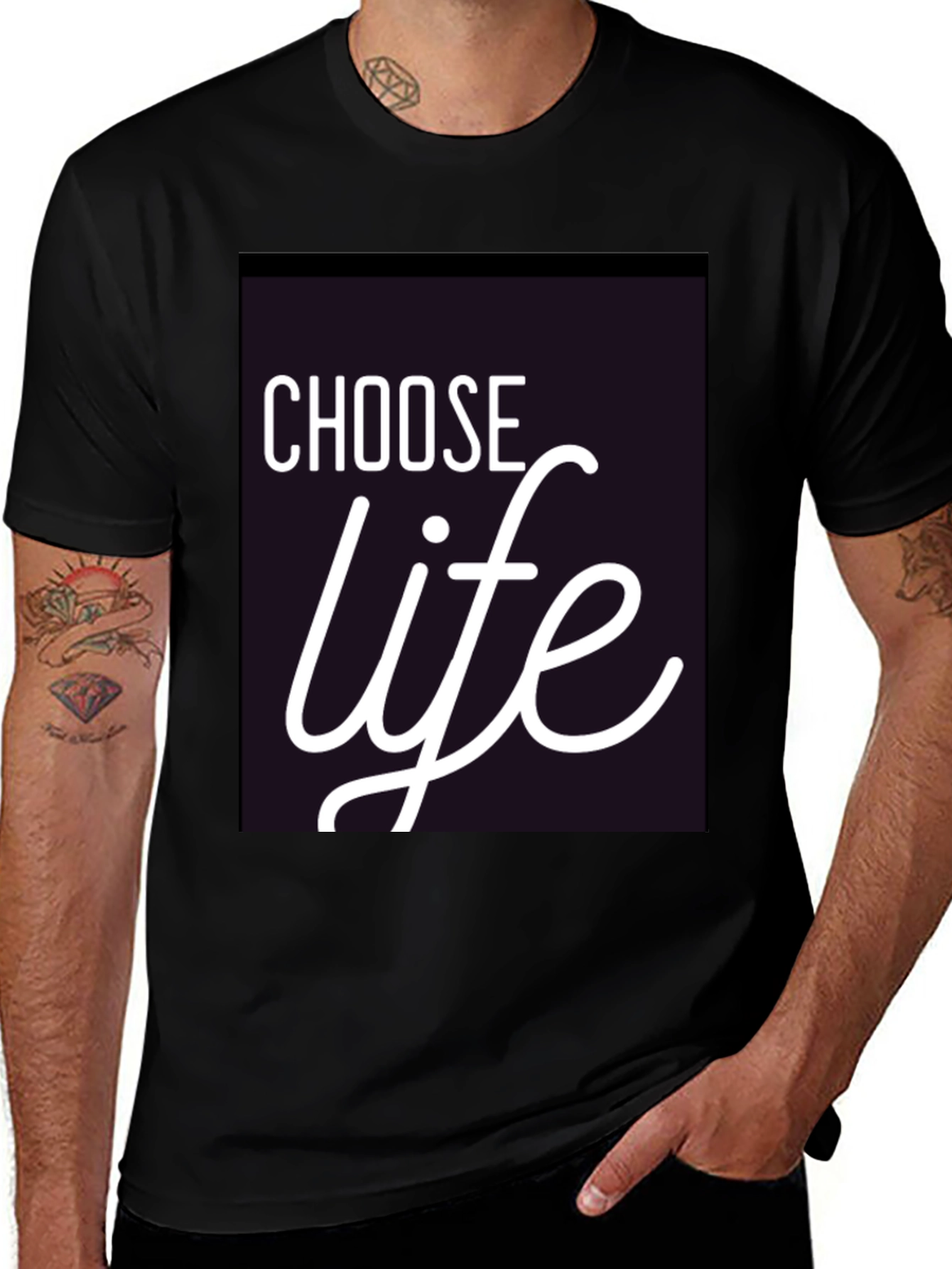 Choose Life Black T-Shirt