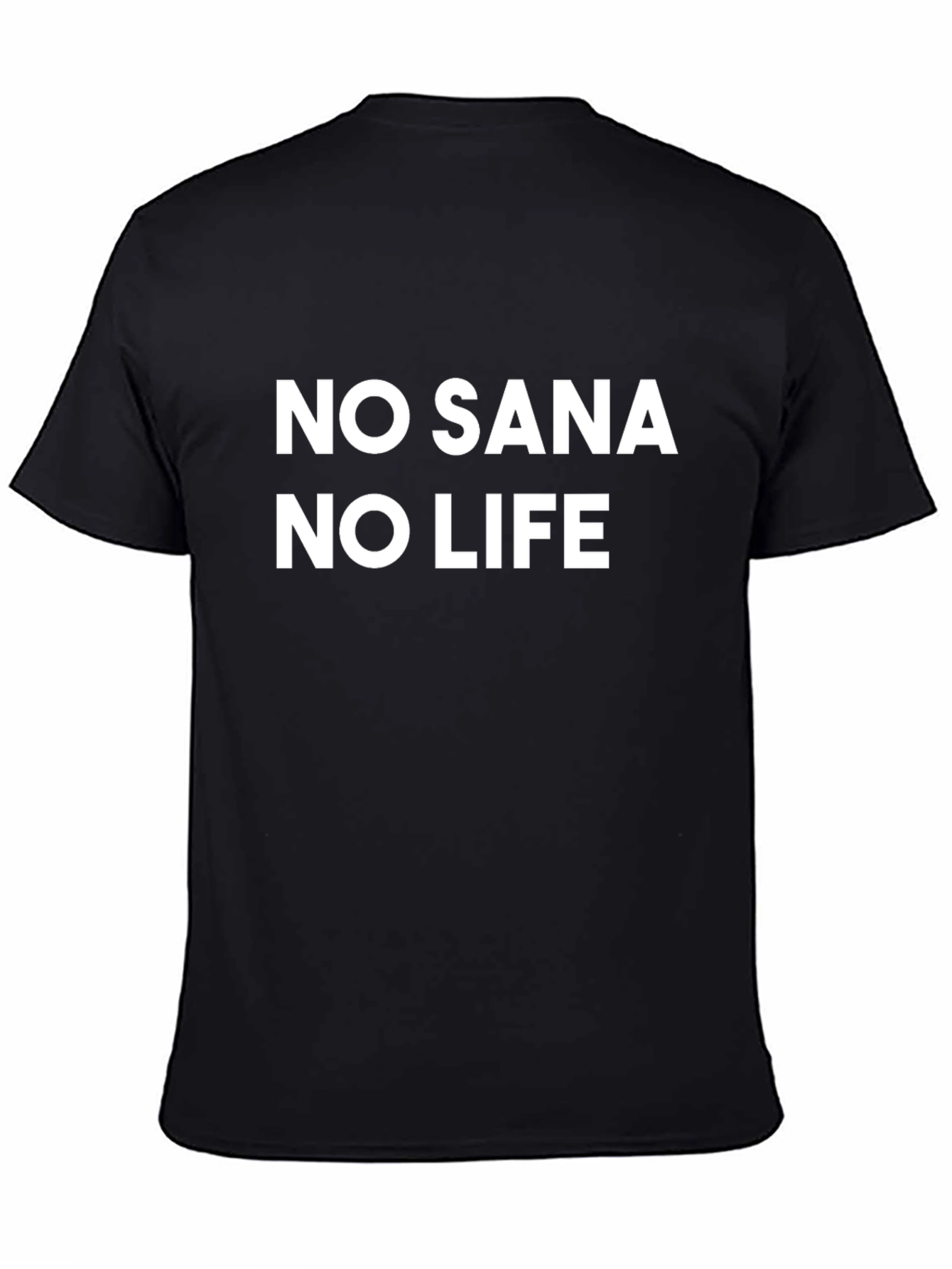 No Sana No Life Black T-Shirt