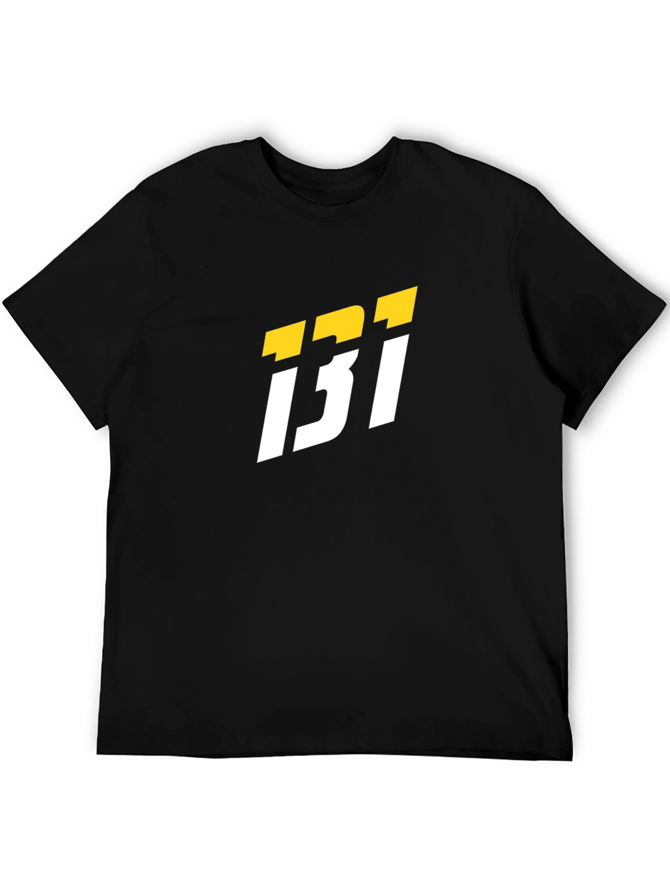 Black T-Shirt with Bold Graphic Design