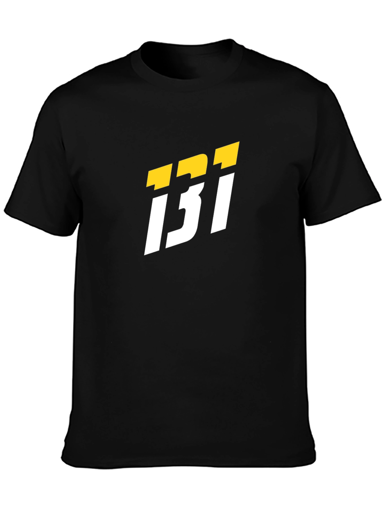 Black T-Shirt with Bold Graphic Design