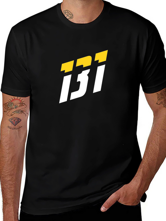 Black T-Shirt with Bold Graphic Design
