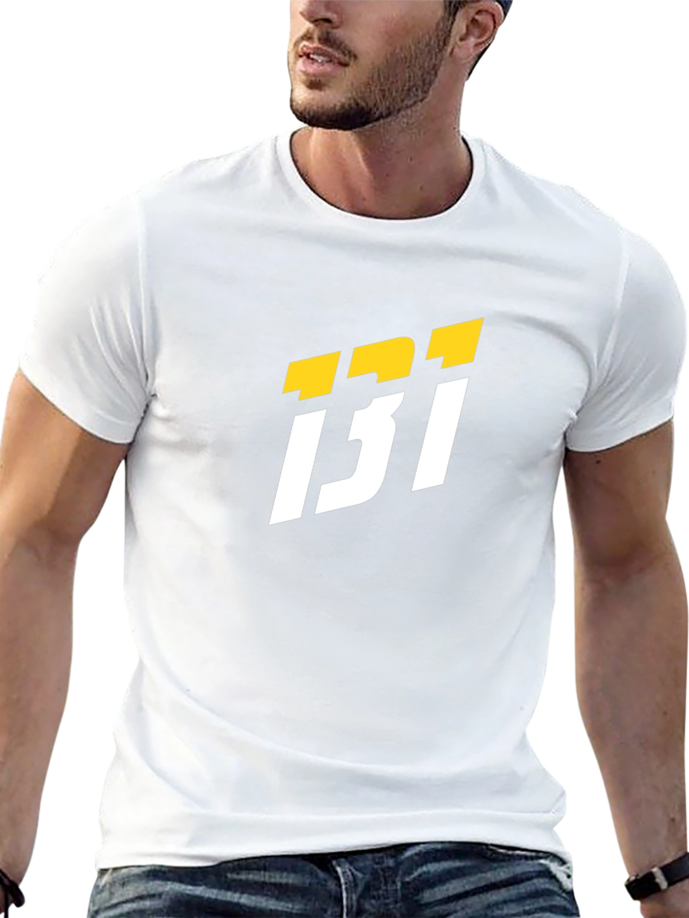 Black T-Shirt with Bold Graphic Design