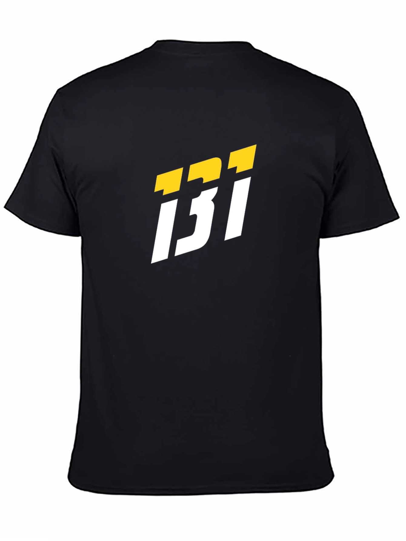 Black T-Shirt with Bold Graphic Design