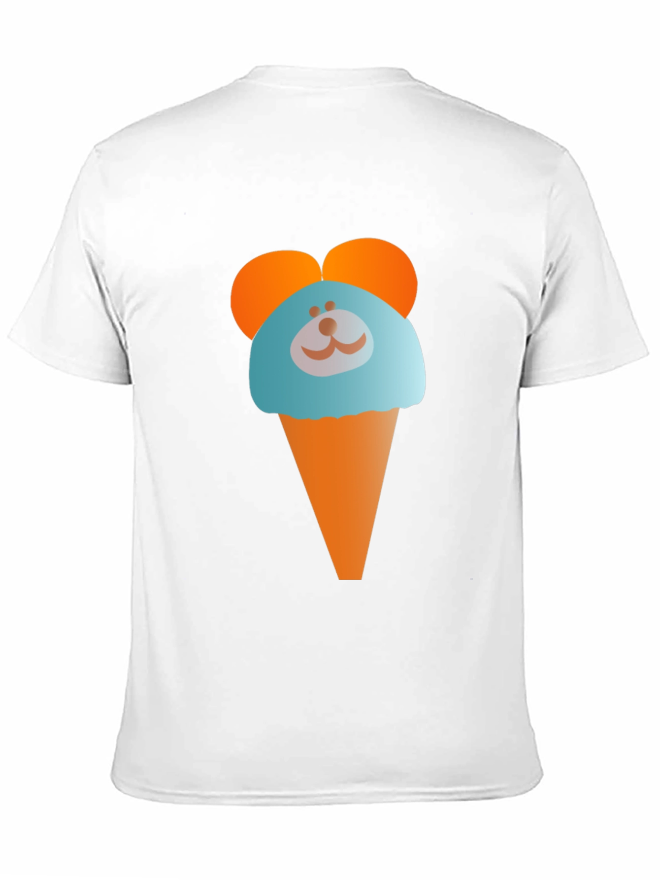 Cute Cartoon Ice Cream Bear Graphic T-Shirt
