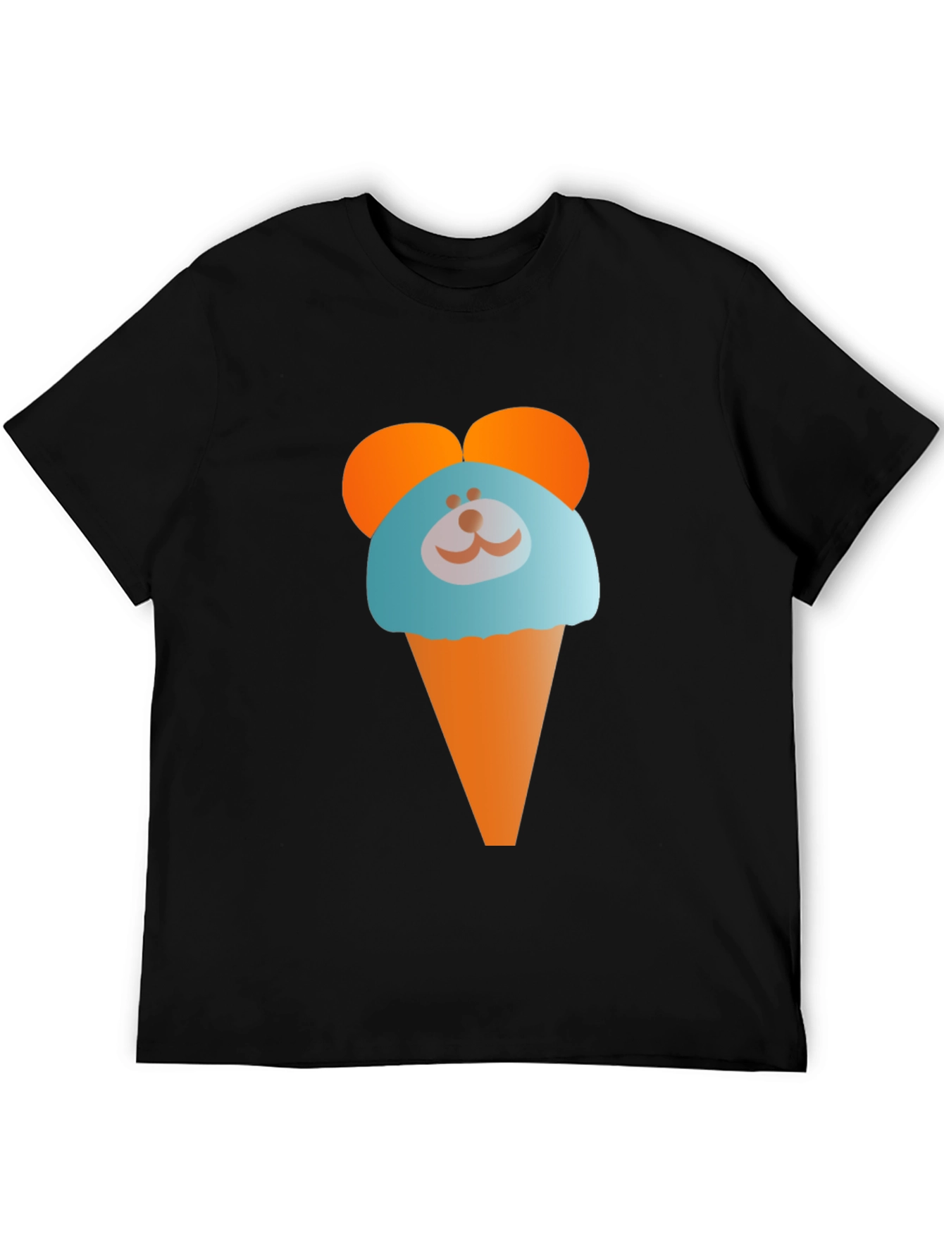 Cute Cartoon Ice Cream Bear Graphic T-Shirt