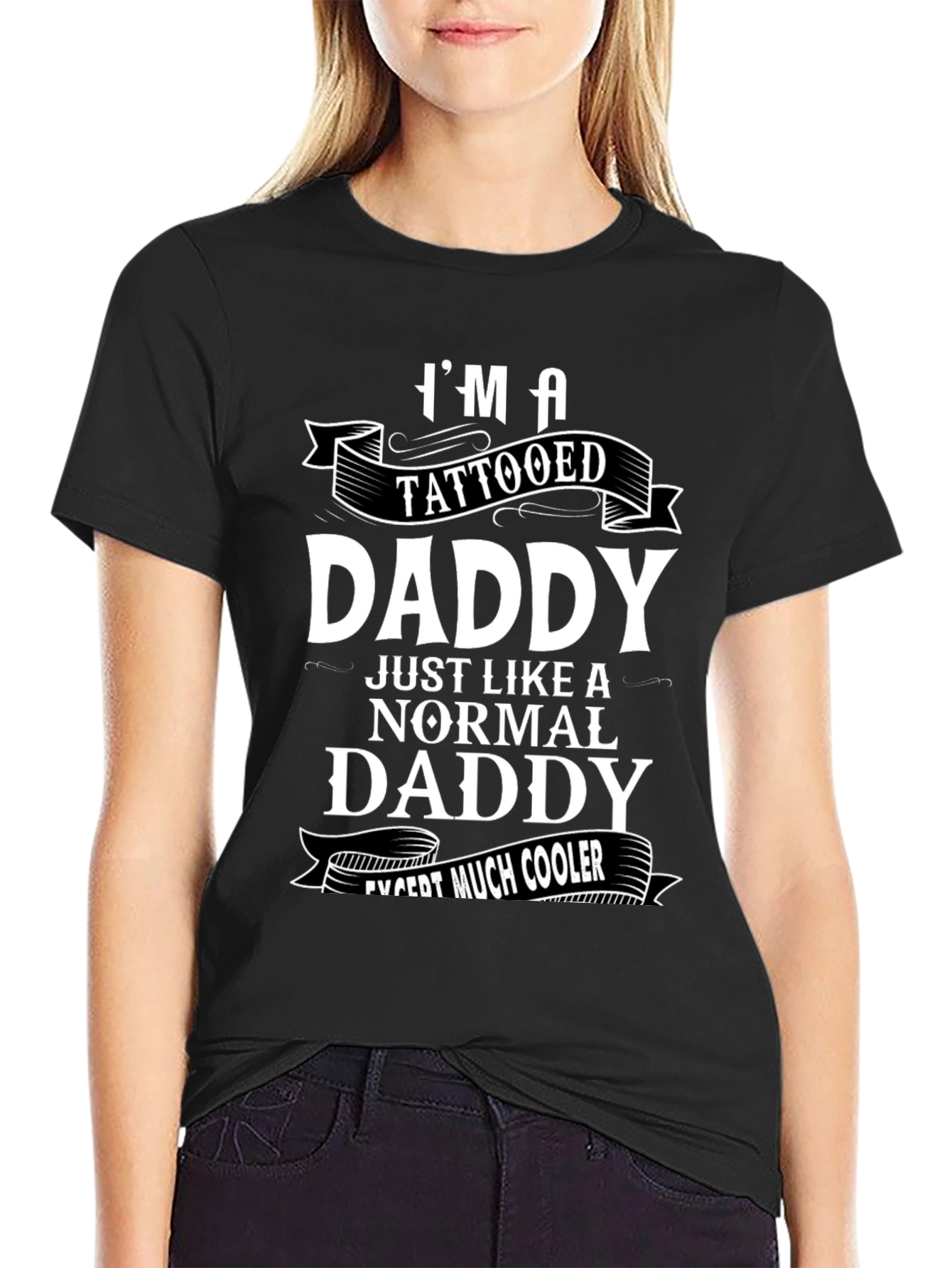 Tattooed Daddy Graphic Tee - Cool Dad Shirt