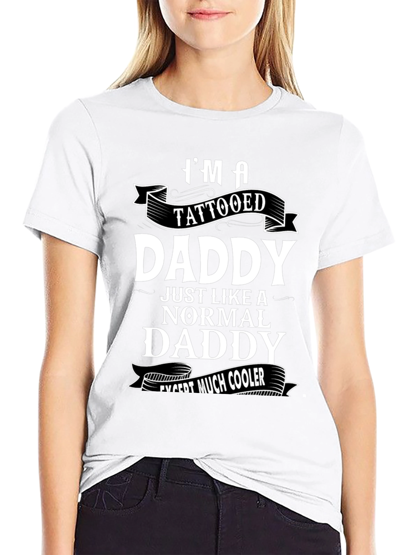 Tattooed Daddy Graphic Tee - Cool Dad Shirt