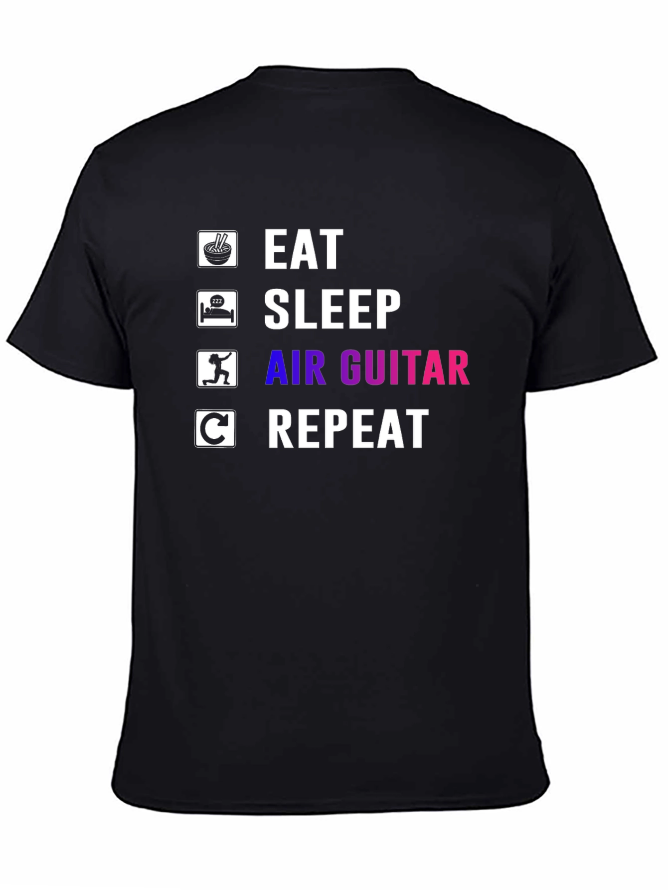 Eat Sleep Air Guitar Repeat T-Shirt
